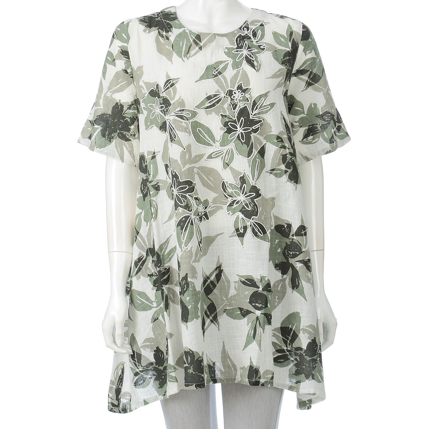 刺繍プリントチュニック - 画像3