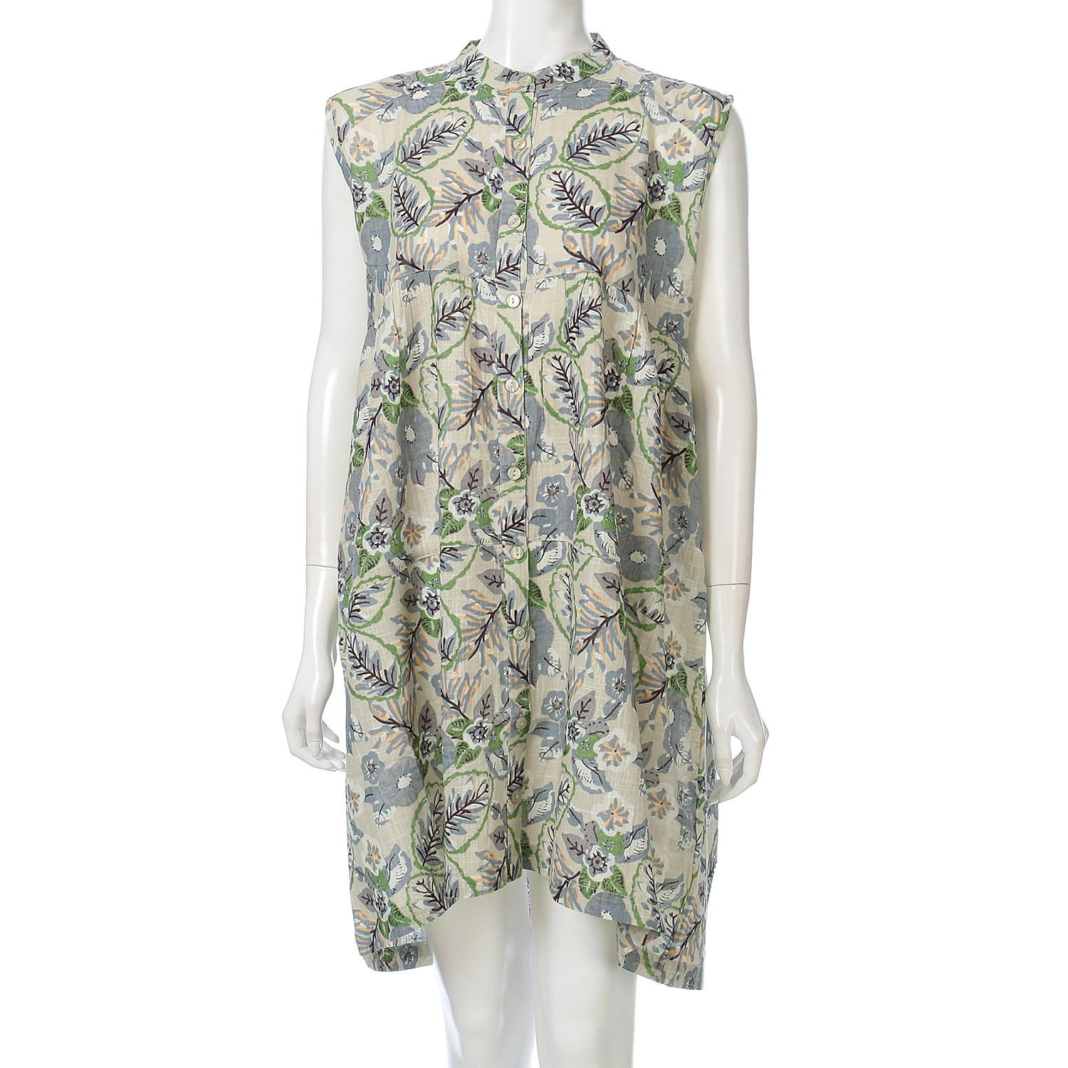 綿スラブプリントワンピース - 画像2