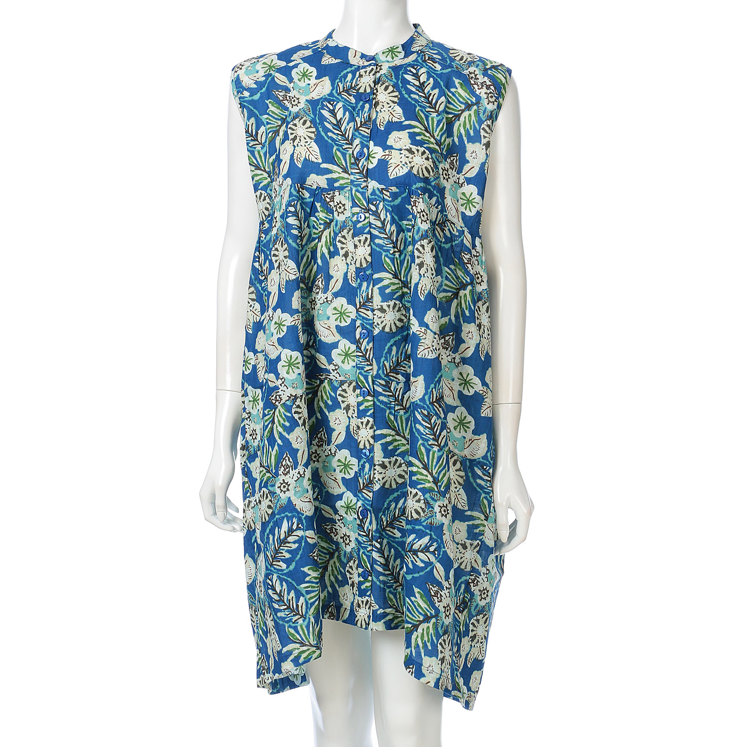 綿スラブプリントワンピース - 画像3