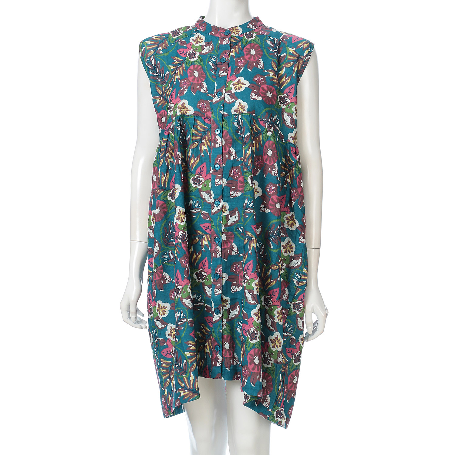 綿スラブプリントワンピース - 画像7