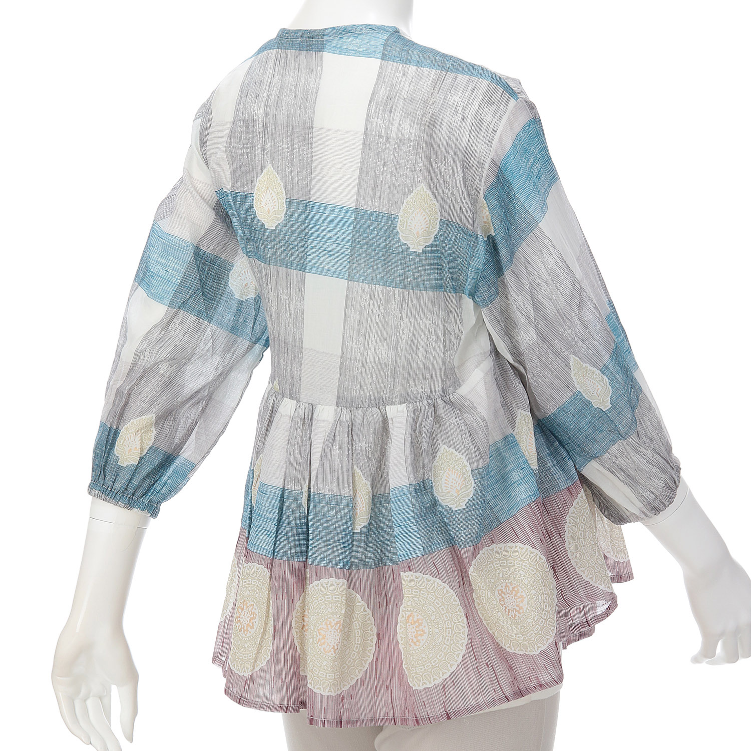 箔ロータスプリントラバリジャケット - 画像2