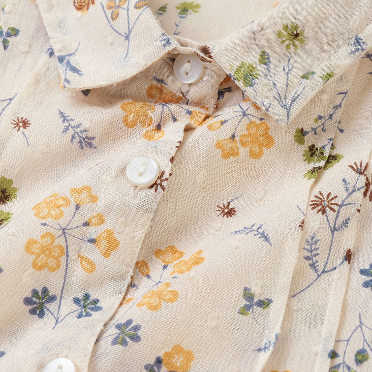 花柄プリントドビーブラウス - 画像6