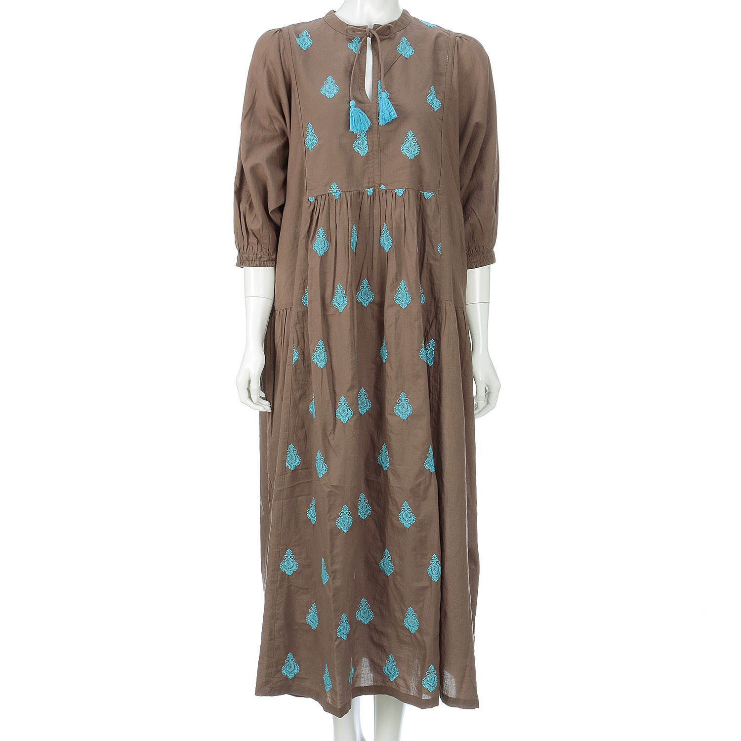 アラベスク刺繍 ドルマンワンピース - 画像3