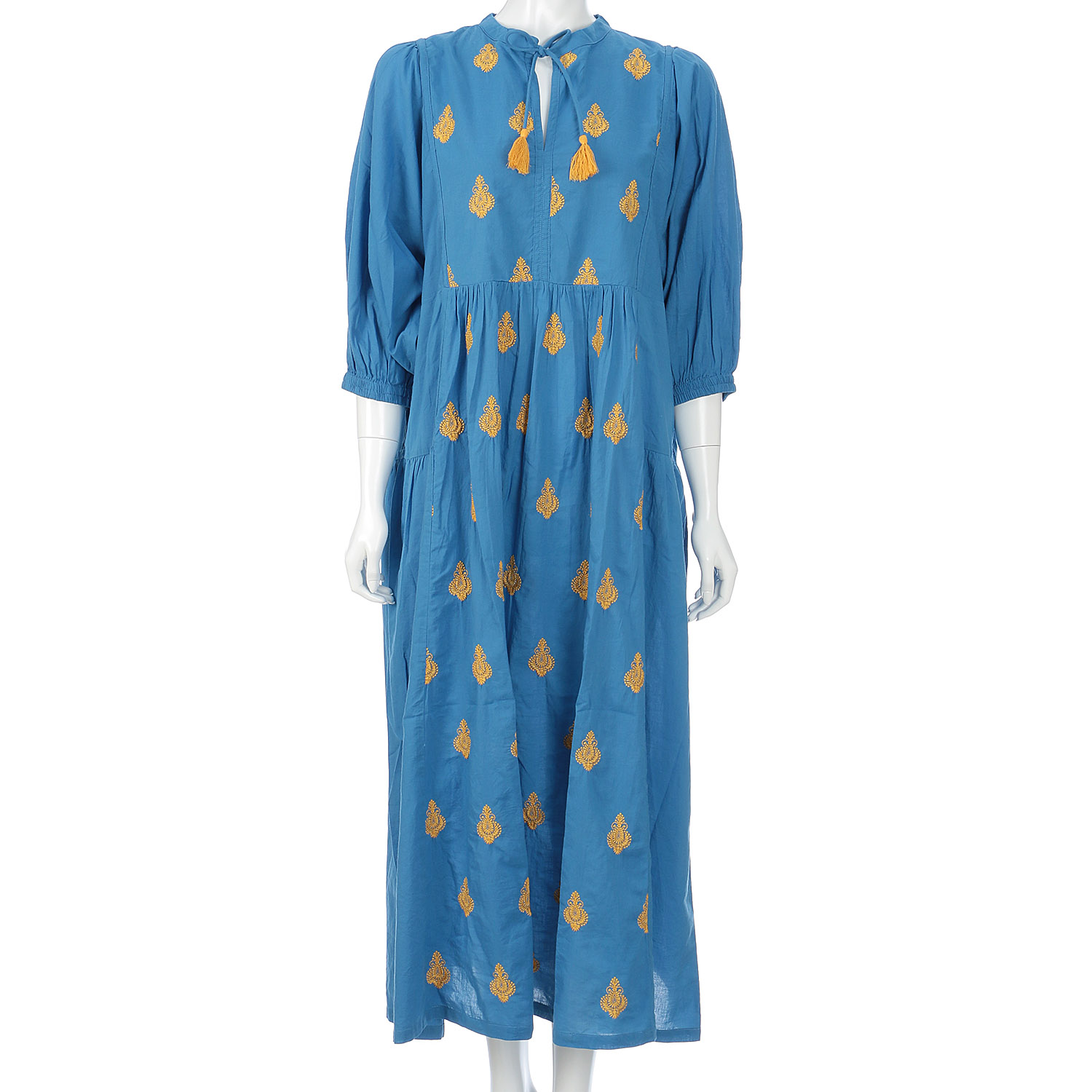 アラベスク刺繍 ドルマンワンピース