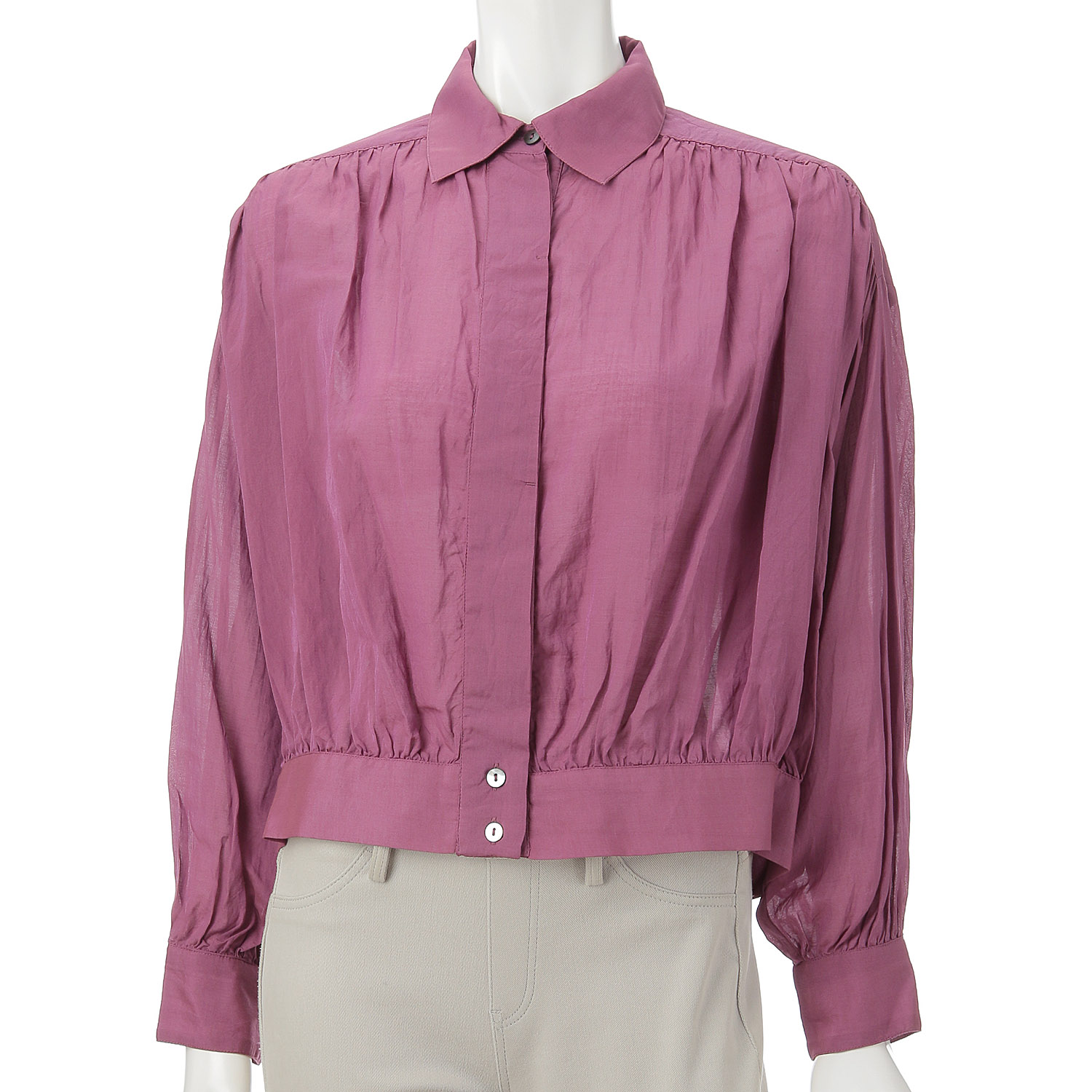 シルクタッチボイル ギャザージャケット