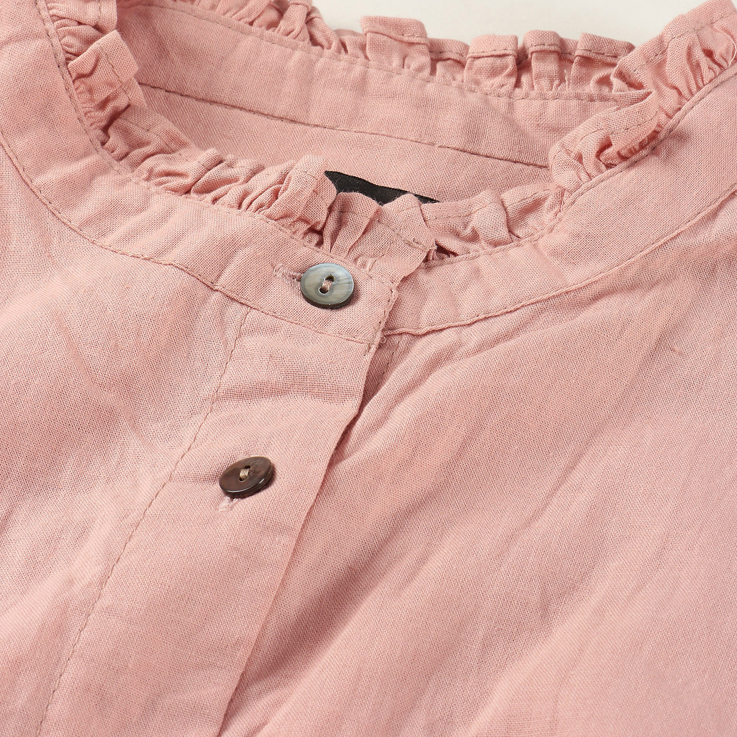 コットンフリルカラーブラウス - 画像6