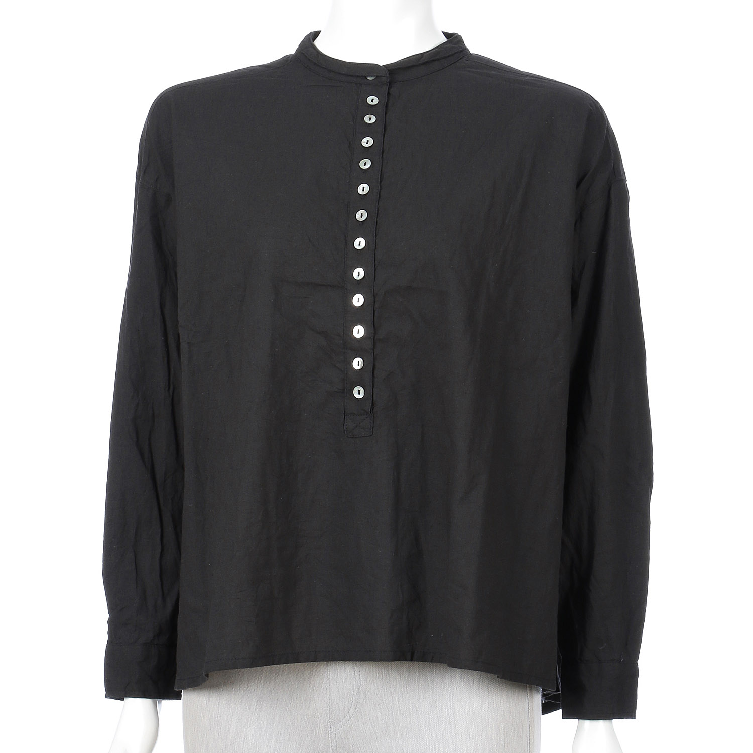 コットンロングヘンリープルオーバー - 画像3