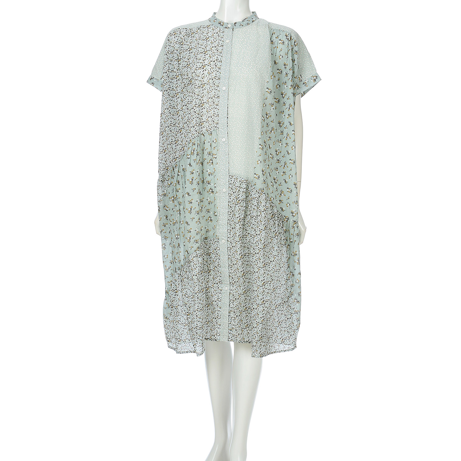 【LUPILIEN】 パッチワークティアードワンピース - 画像11