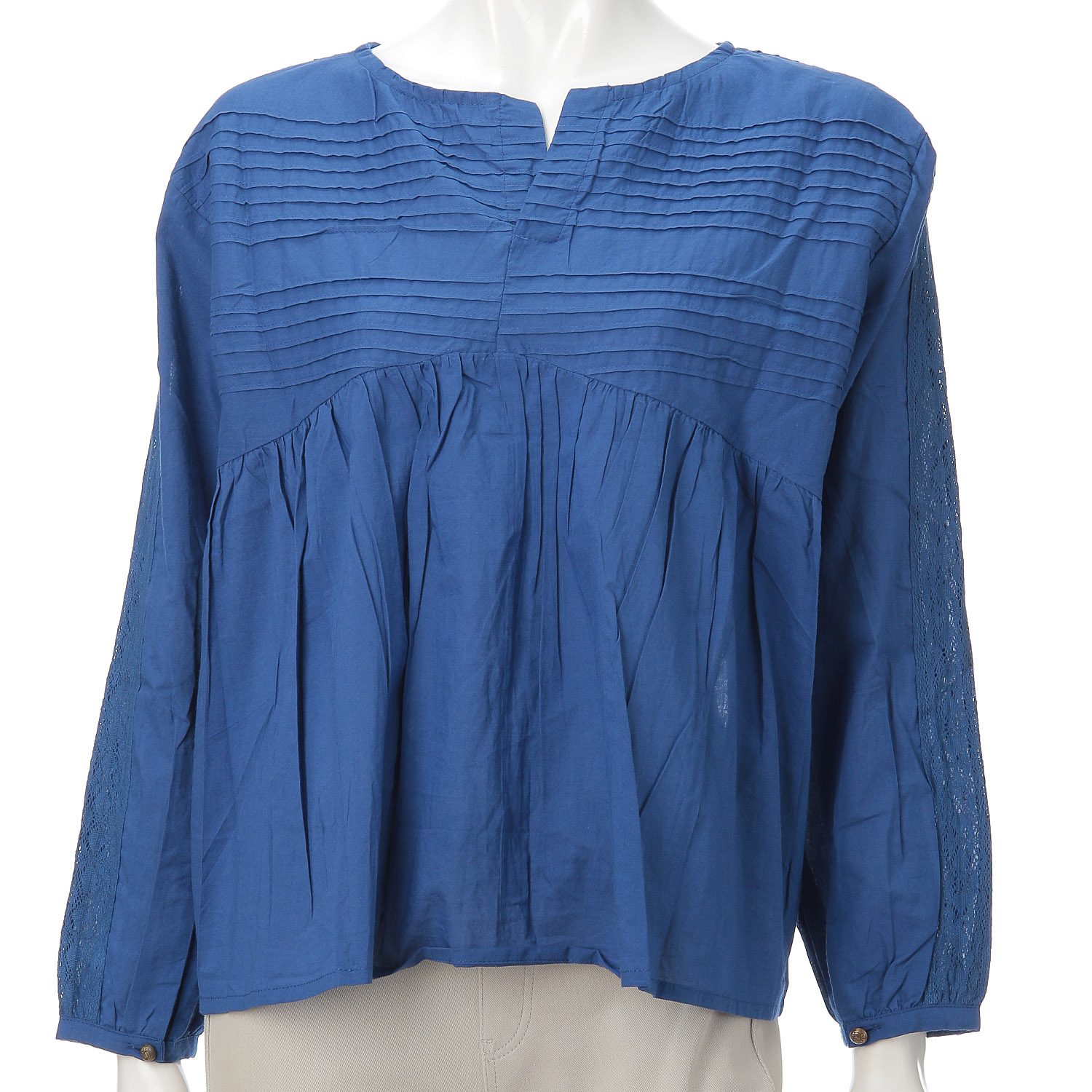 キャンブリック×綿レース2WAYブラウス - 画像5