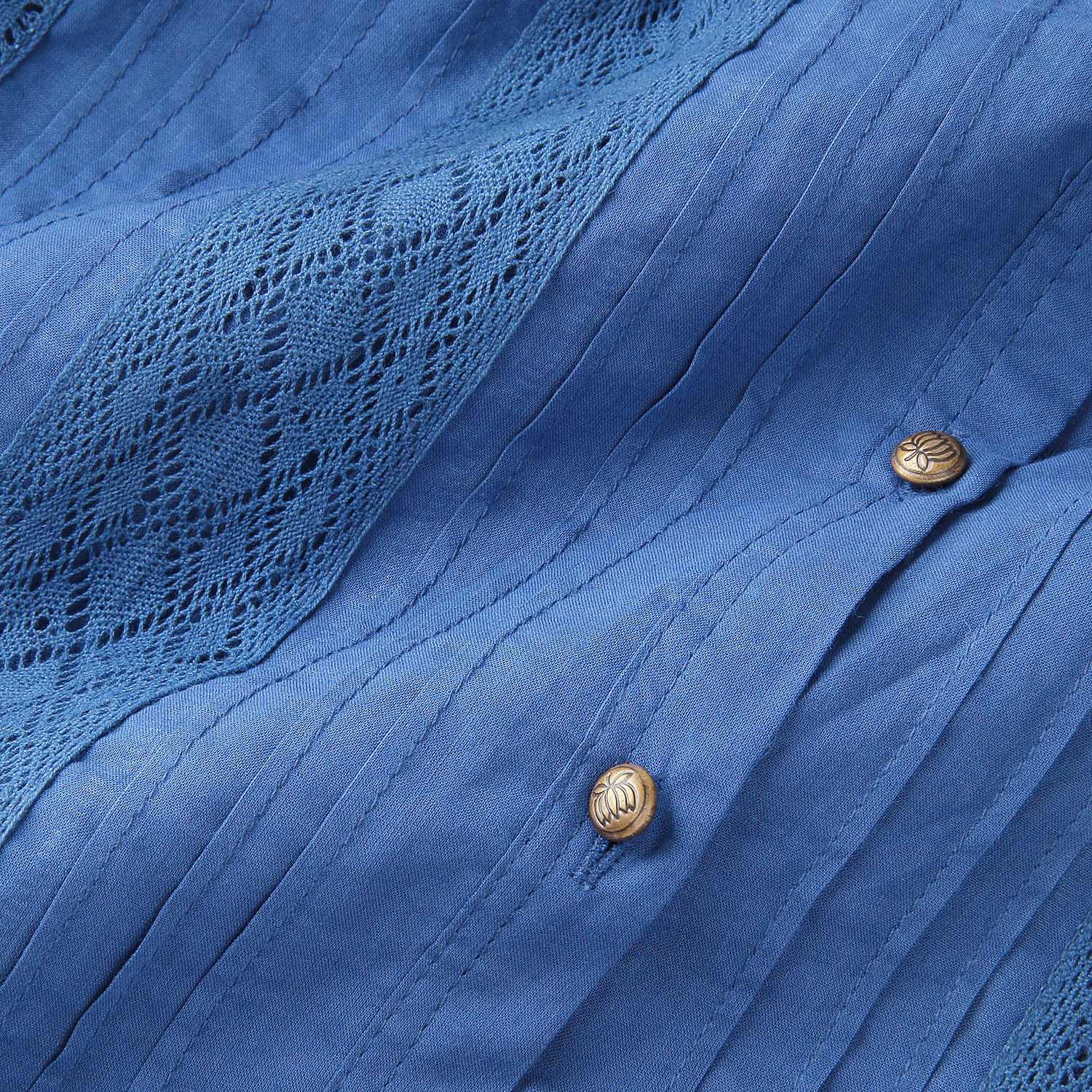 キャンブリック×綿レース2WAYブラウス - 画像6