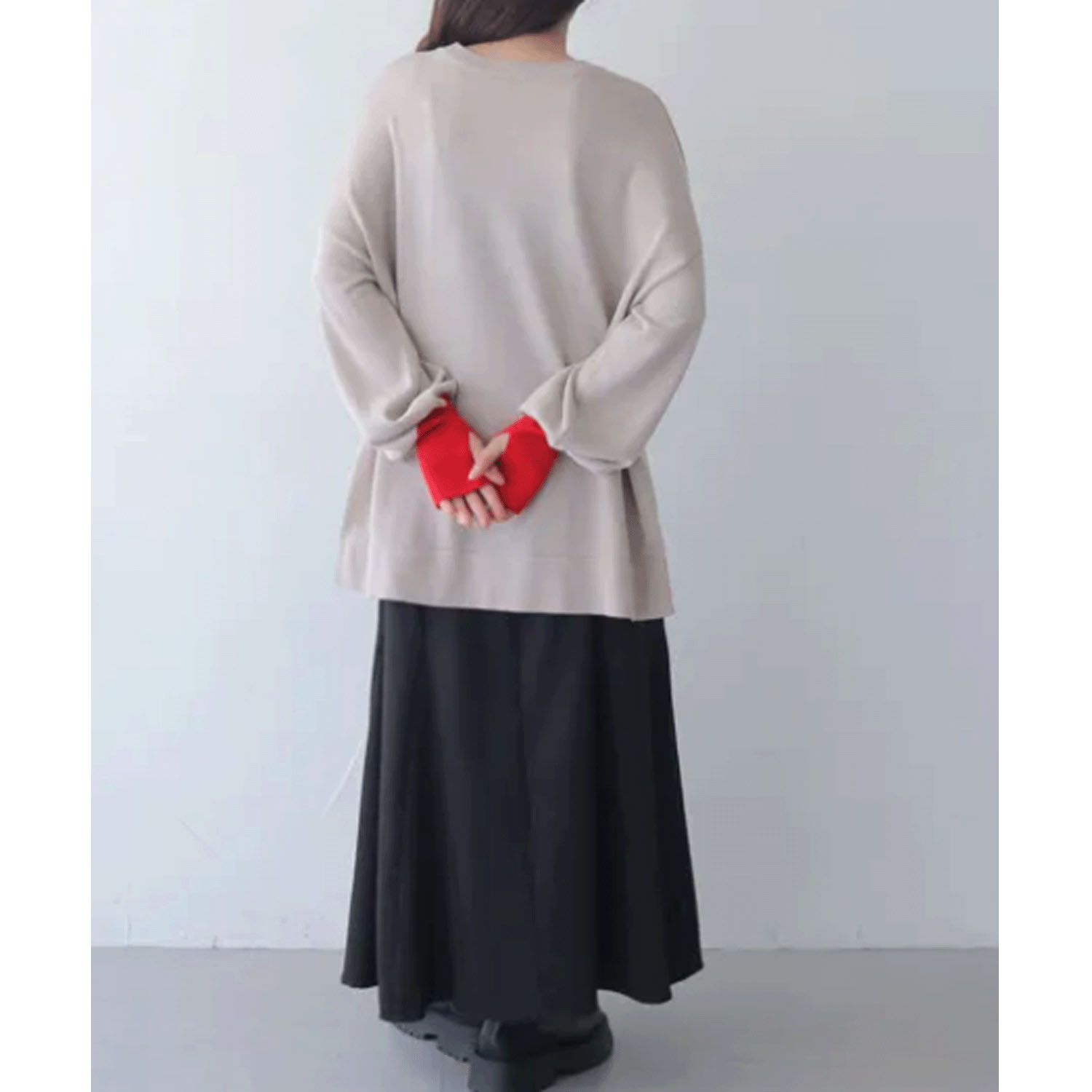 【Insta Live】vingtrois 配色ニットプルオーバー - 画像5