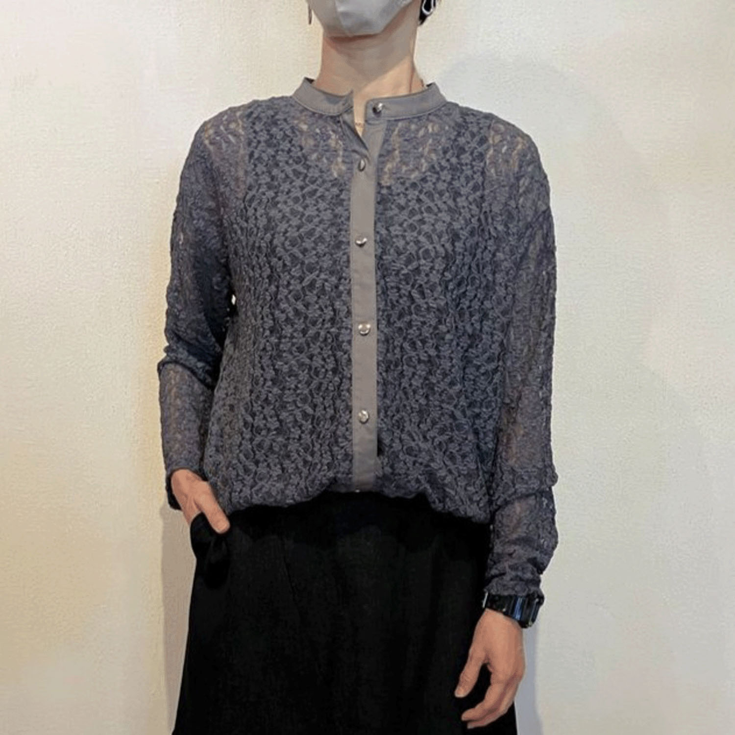 ザンパ レースバンドカラーシャツ