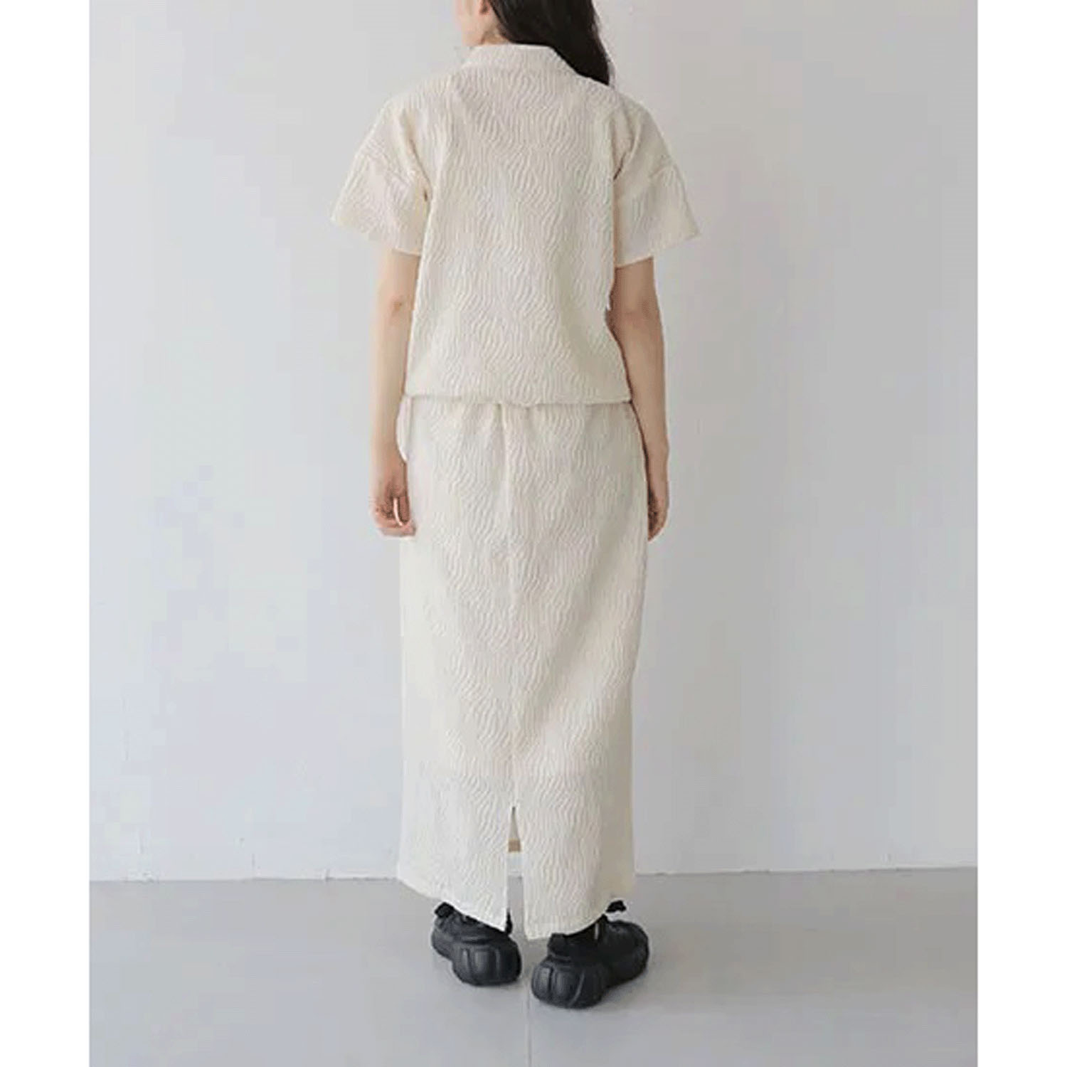 【Insta LIVE】Vingtrois ウェーブ柄スカート - 画像9