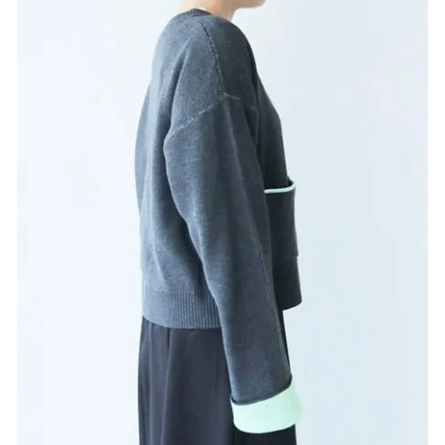 vingtrois 配色ニットカーディガン - 画像5