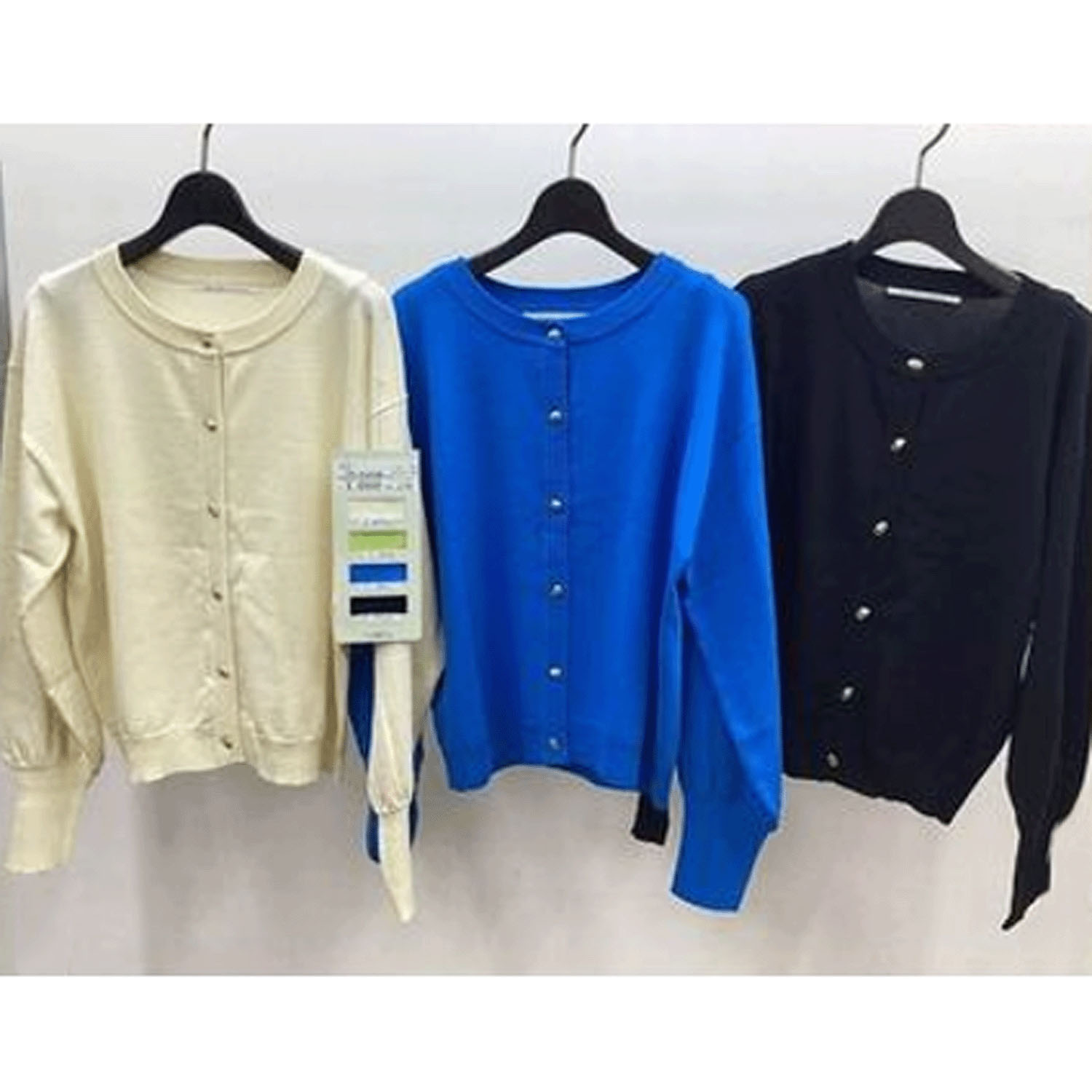 ザンパクルーネックニットカーデ