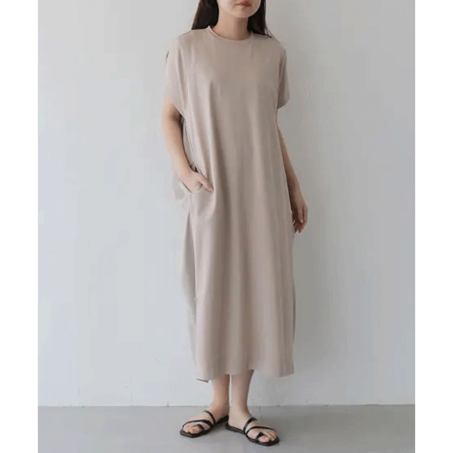 Vingtrois 異素材切替ドレス - 画像8