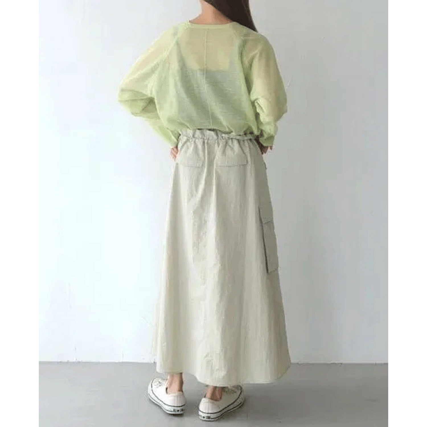 Vingtrois ナイロンワークスカート - 画像12