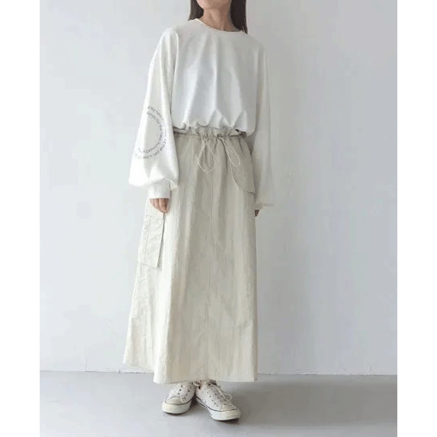 Vingtrois ナイロンワークスカート - 画像13