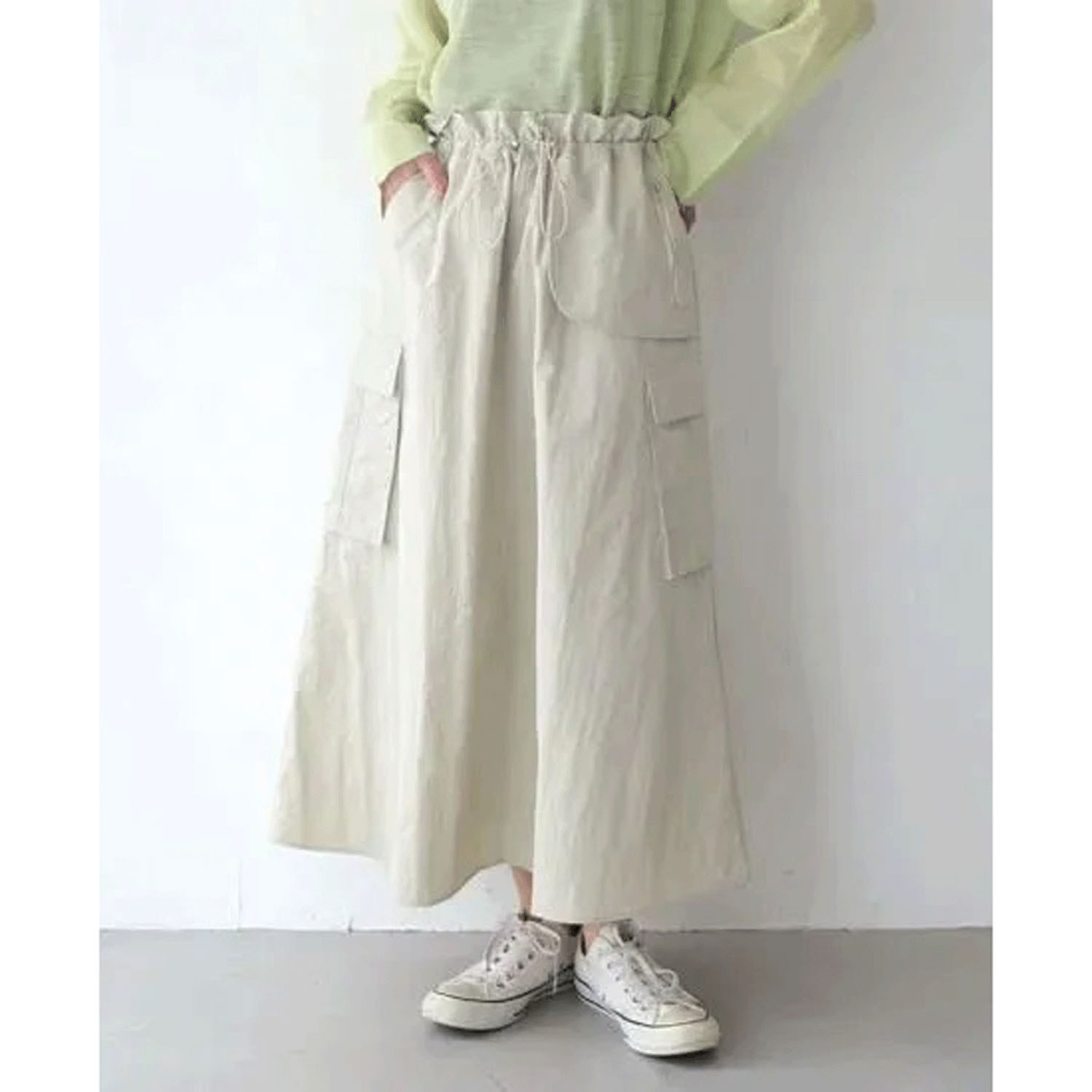 Vingtrois ナイロンワークスカート