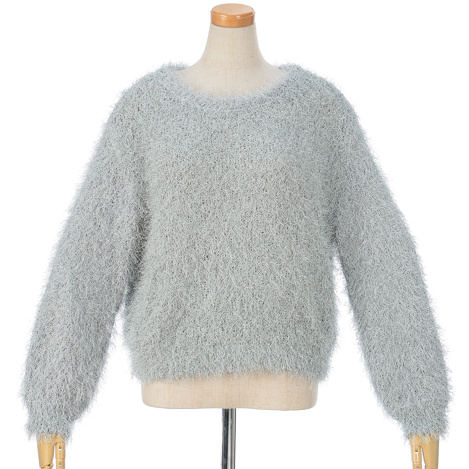 【Inst Live】vingtrois ラメフリンジプルオーバー - 画像2