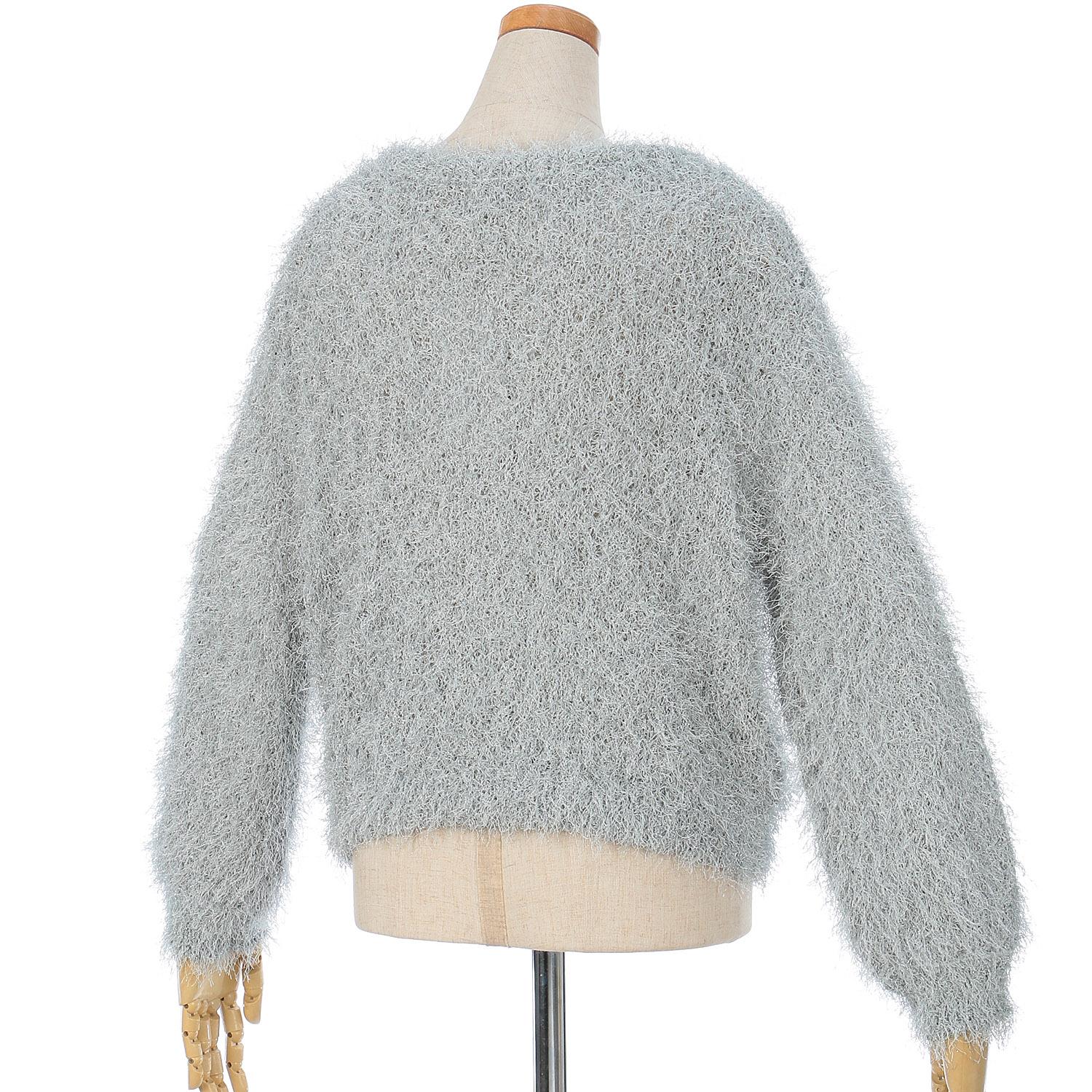 【Inst Live】vingtrois ラメフリンジプルオーバー - 画像3