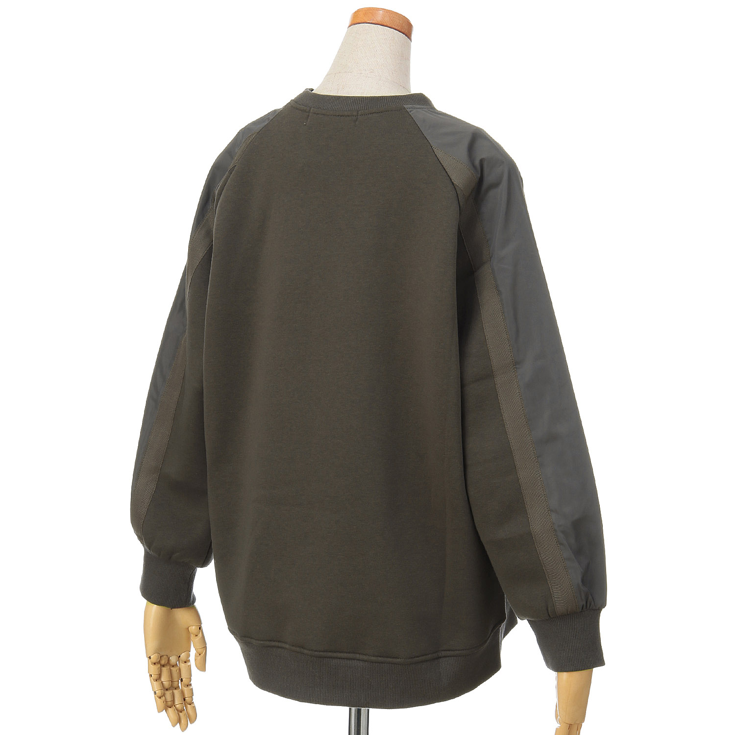 33℃ カレッジ箔デザイン裏起毛クルーネックプルオーバー - 画像5