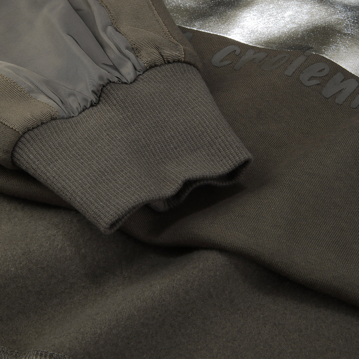 33℃ カレッジ箔デザイン裏起毛クルーネックプルオーバー - 画像7