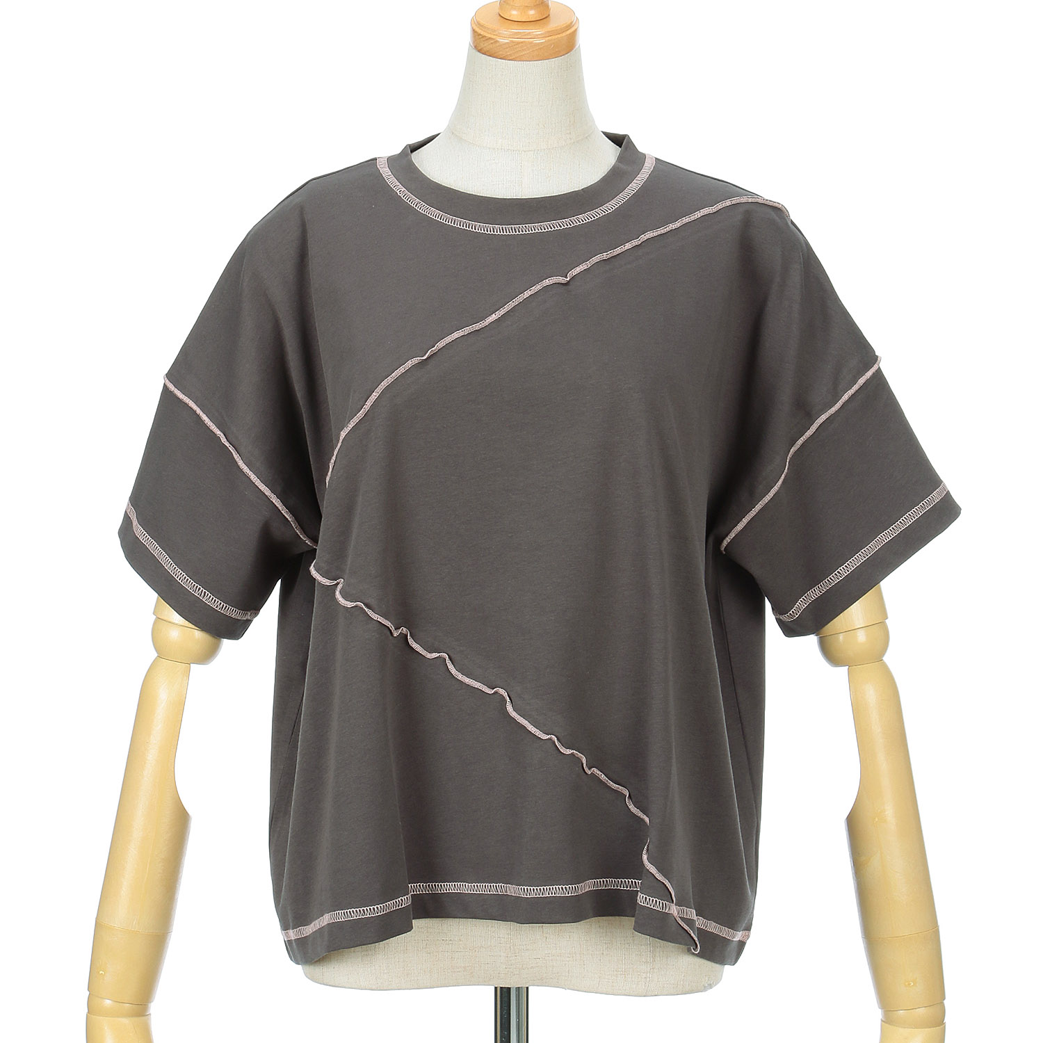 Vingtrois 配色メローTシャツ - 画像2