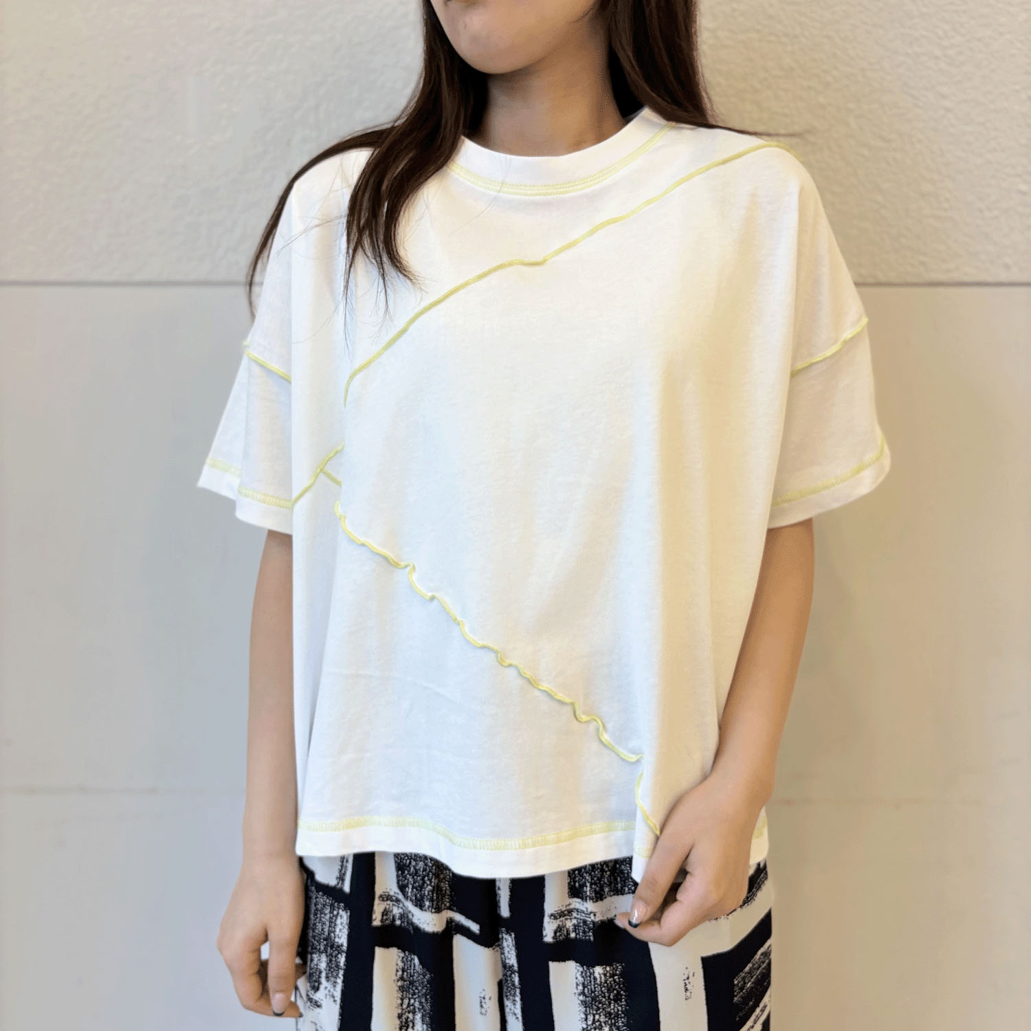 Vingtrois 配色メローTシャツ - 画像5