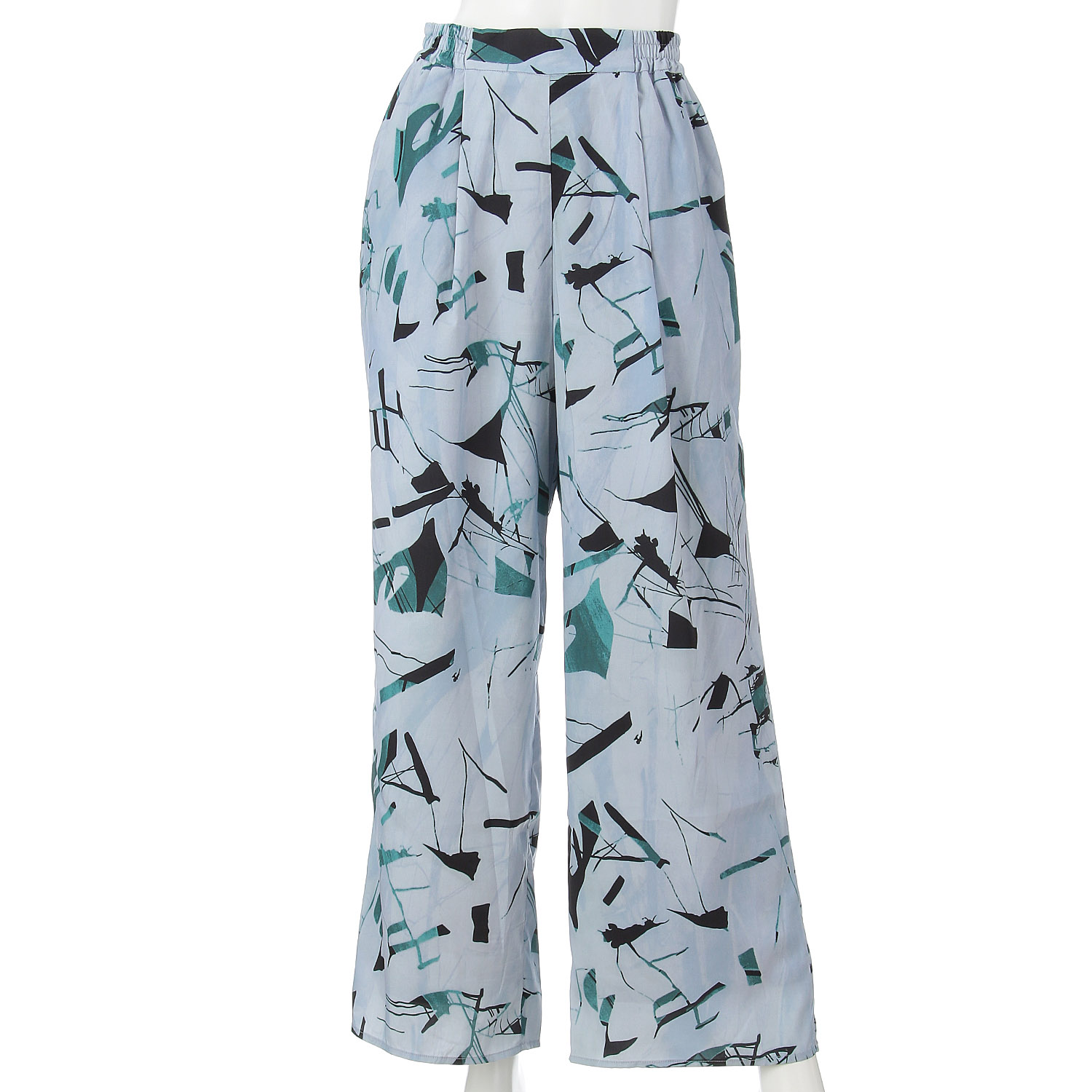 【Insta Live】Palm Riche ジオメトリック柄リラックスパンツ - 画像9