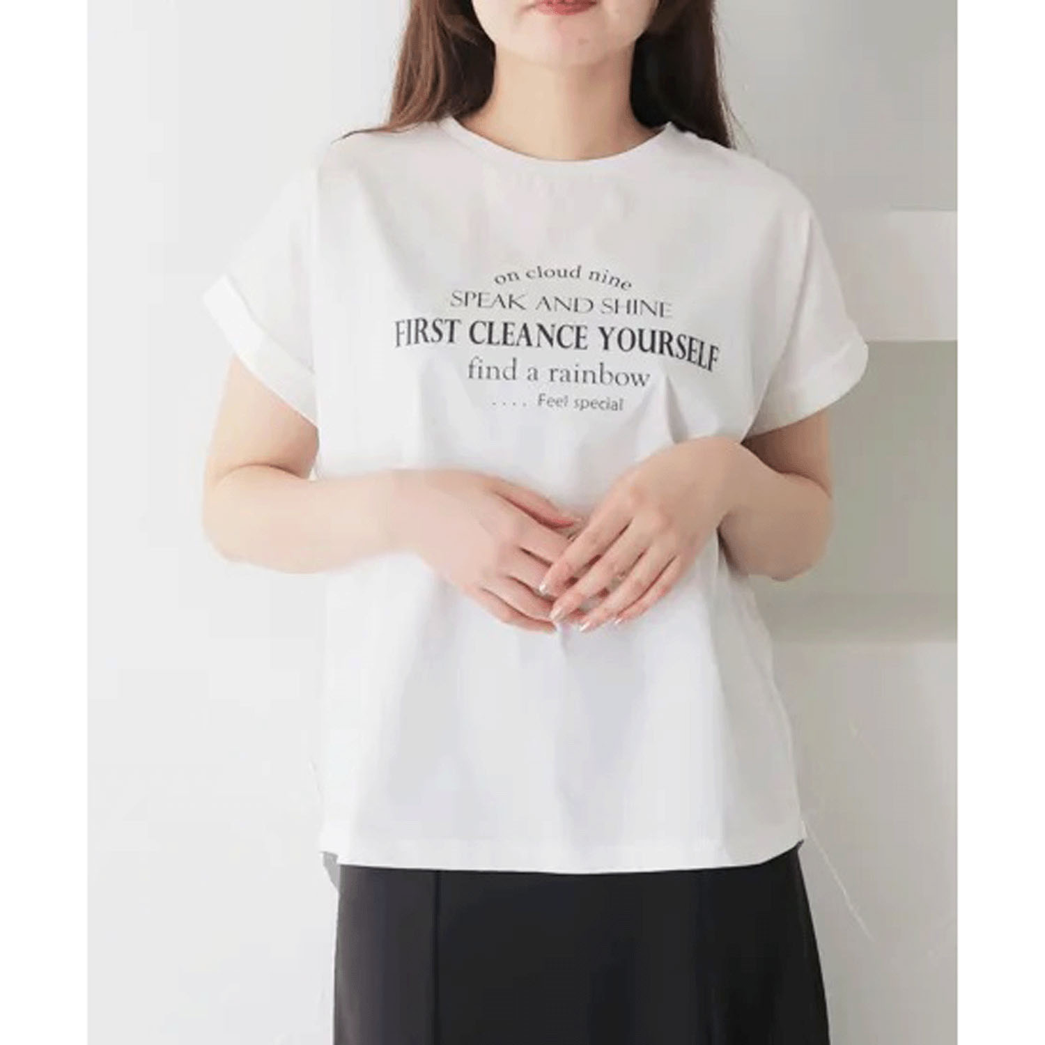 Vingtrois ドライタッチコットン英文ロゴ - 画像4