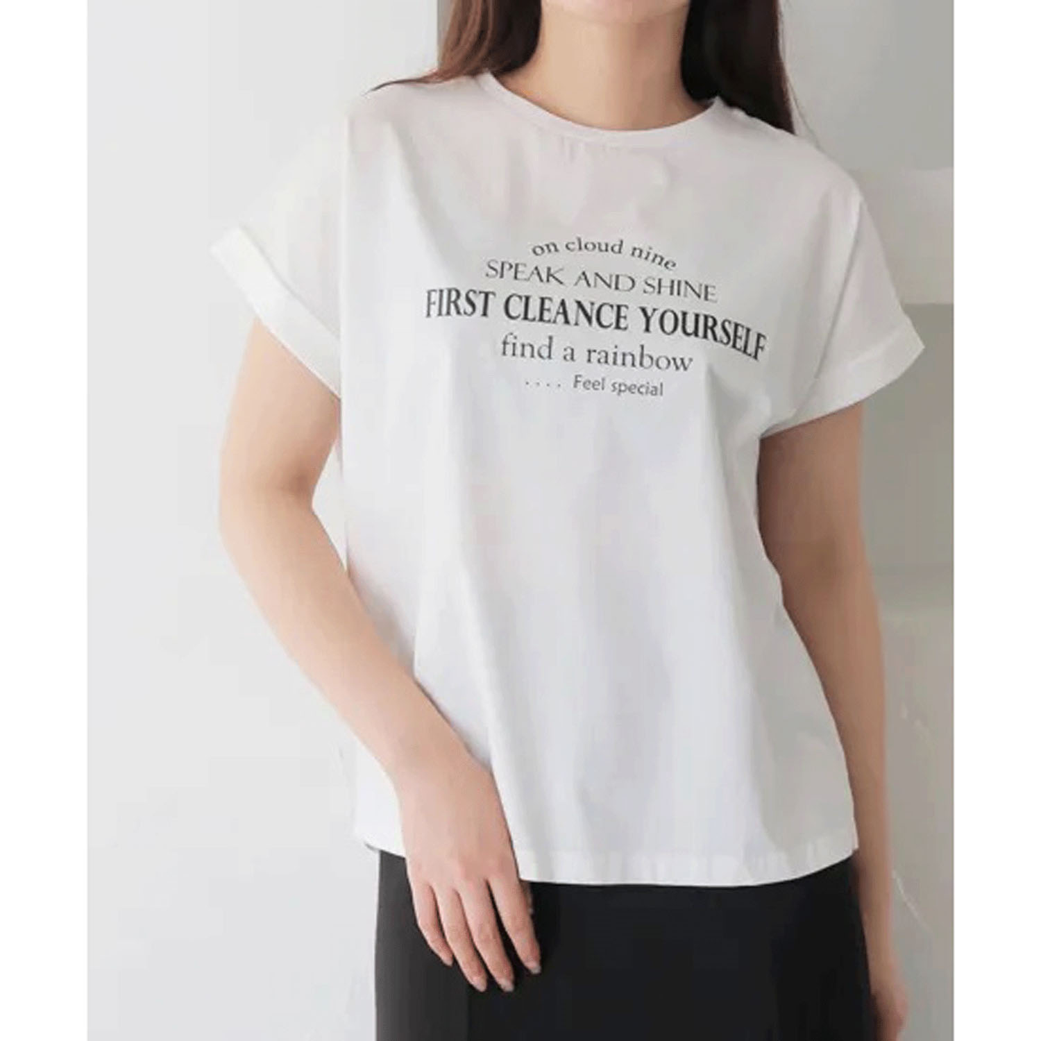 Vingtrois ドライタッチコットン英文ロゴ - 画像5