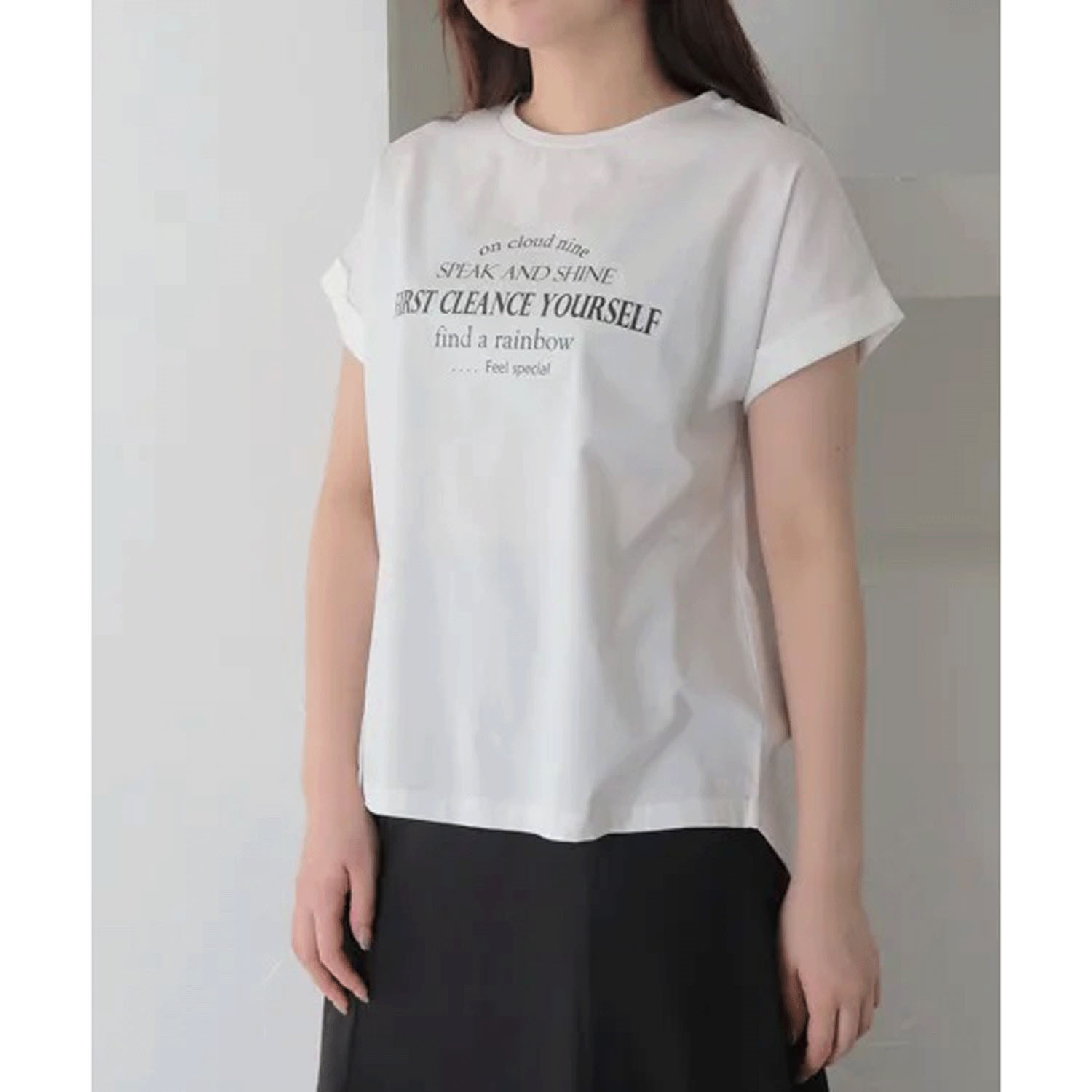 Vingtrois ドライタッチコットン英文ロゴ - 画像8