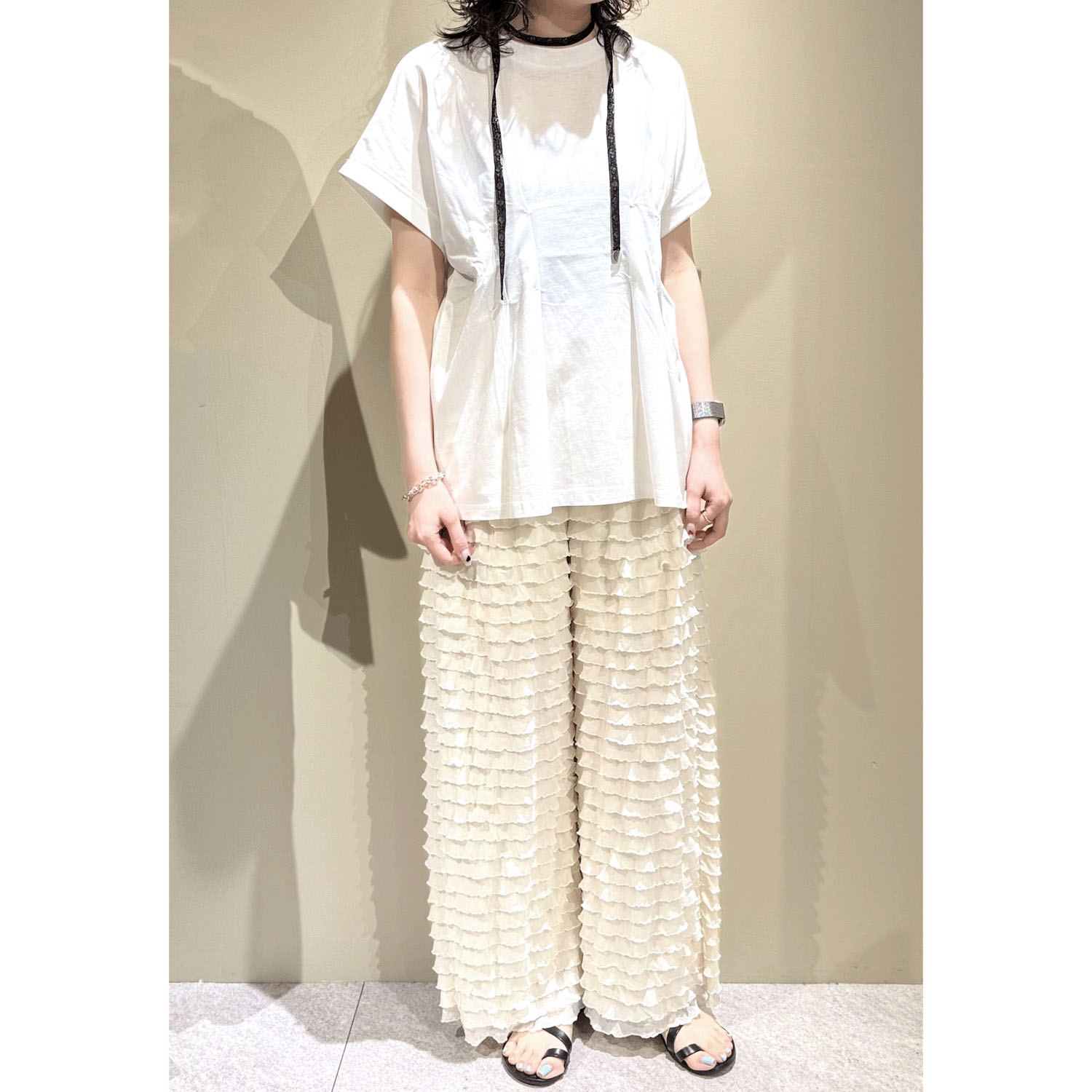 【Insta Live動画あり】Vingtrois  ドライタッチコットンタックT - 画像2