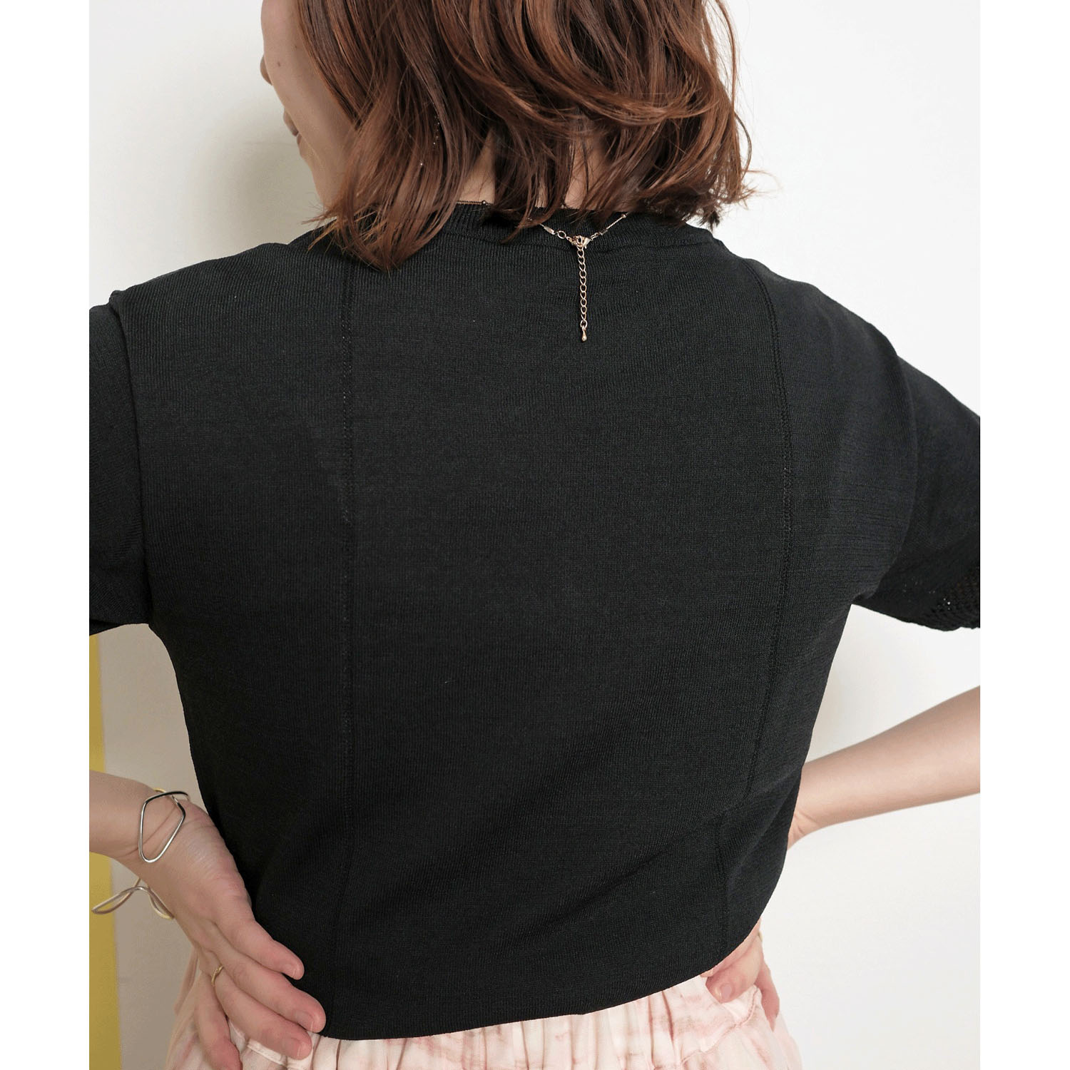 Palm Riche シンプルサマーニットトップス - 画像11