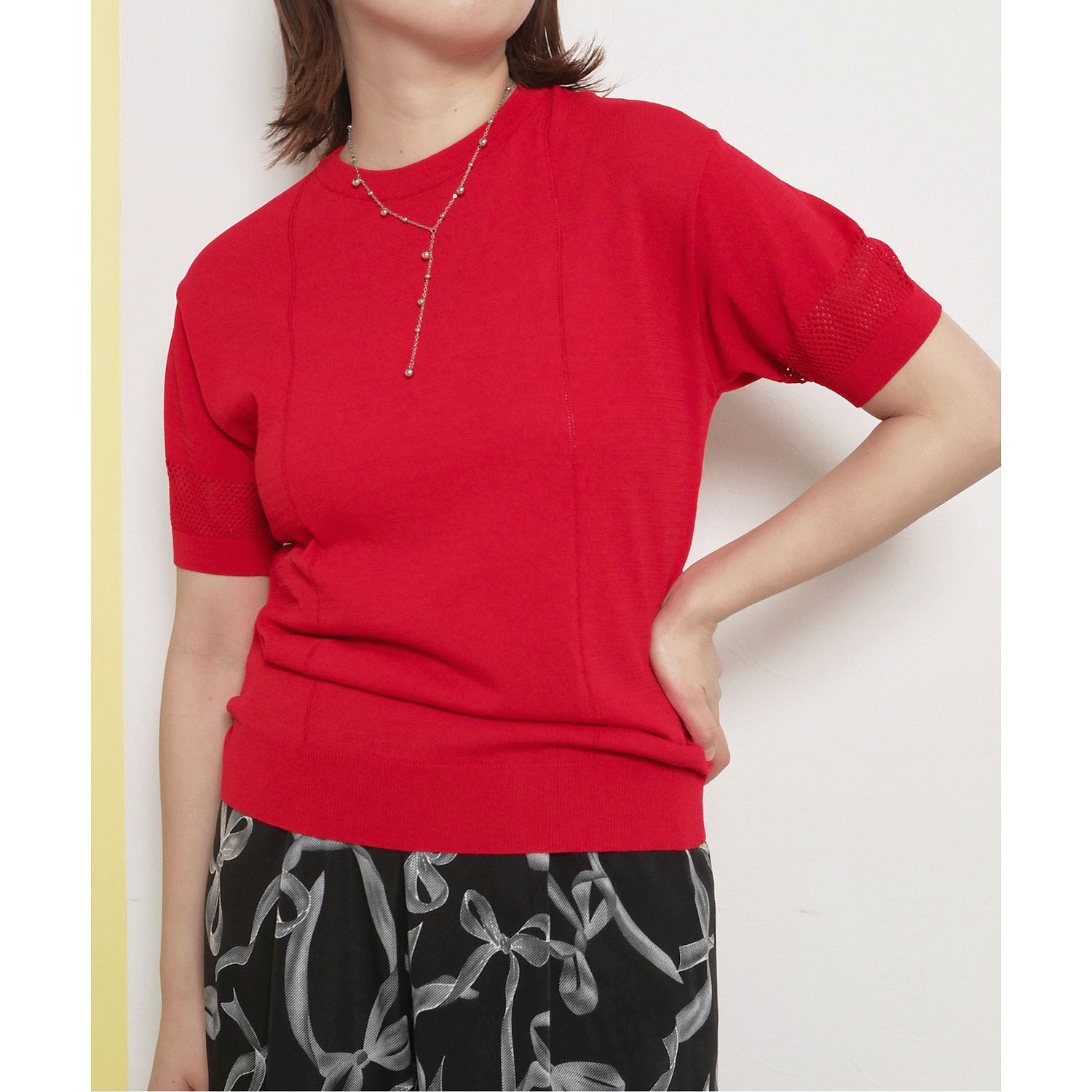 Palm Riche シンプルサマーニットトップス - 画像19