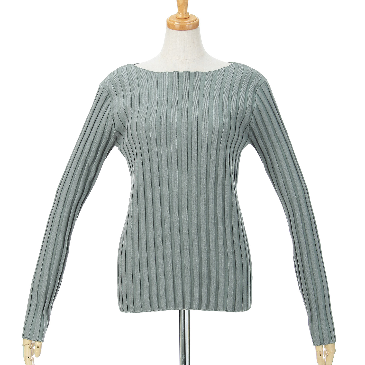 ザンパ ワイドリブボートネックプルオーバー