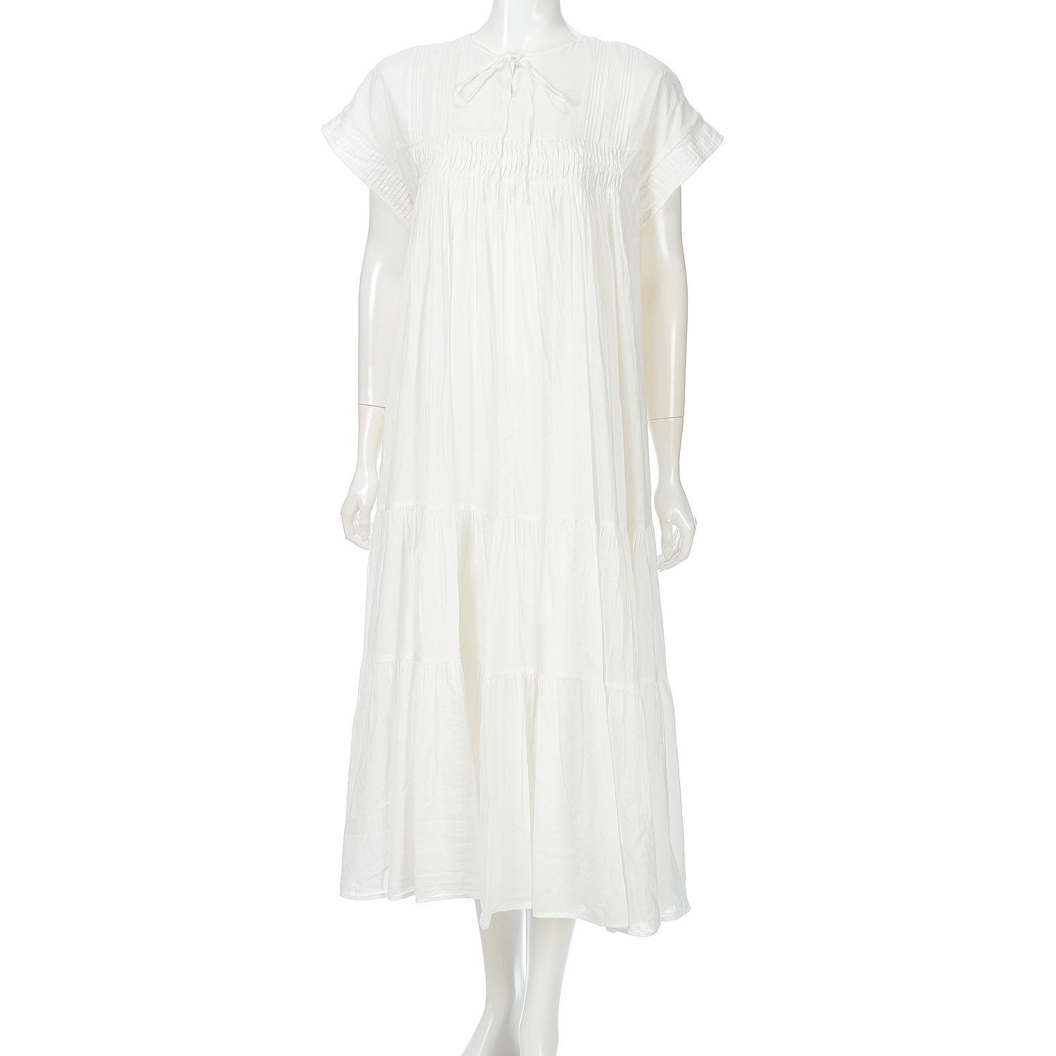 【Insta Live】Palm Riche インド綿 前後2WAYピンタックワンピース - 画像11