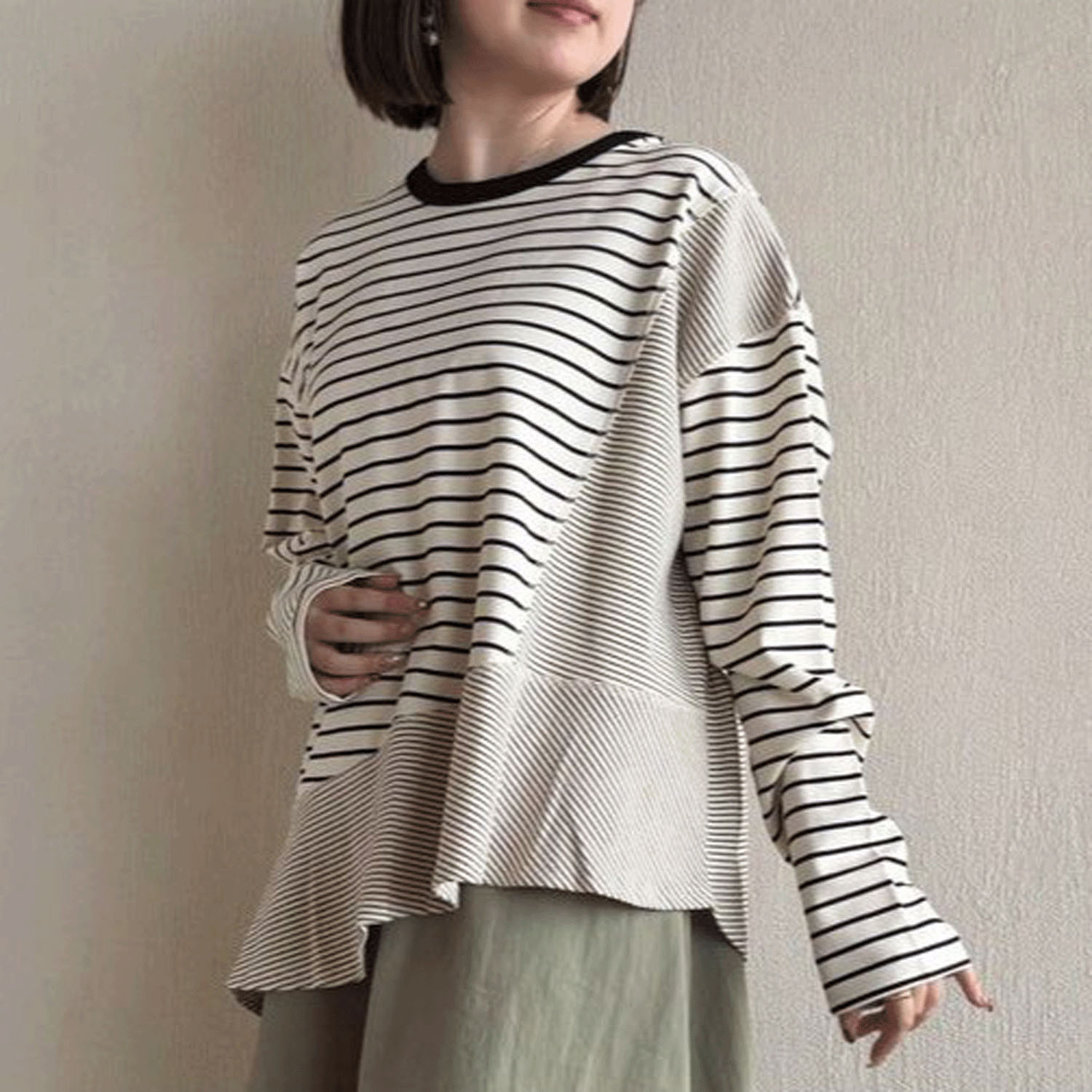 ザンパボーダー切替ワイドプルオーバー