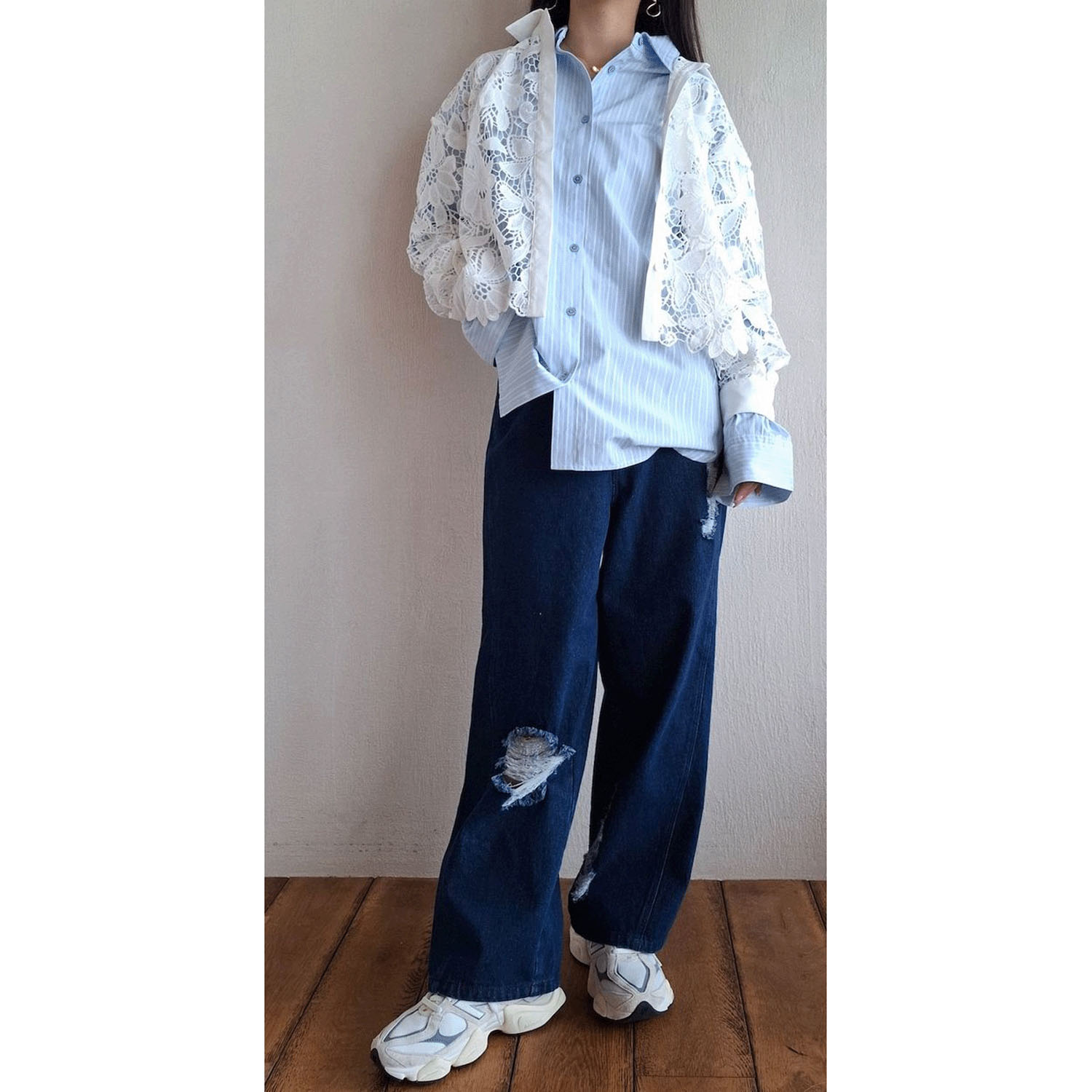 ザンパ ボタニカルレースショートシャツ - 画像6