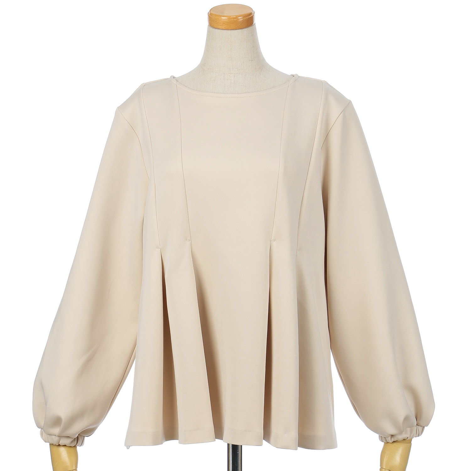 Emilyan ハイストレッチダンボールペプラムブラウス