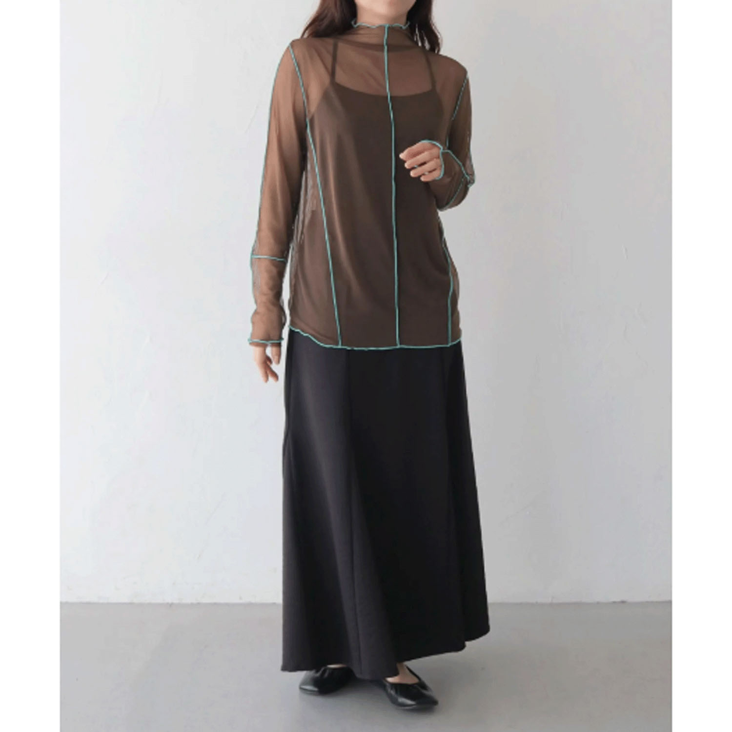 vingtrois 配色メロウスキントップス - 画像2