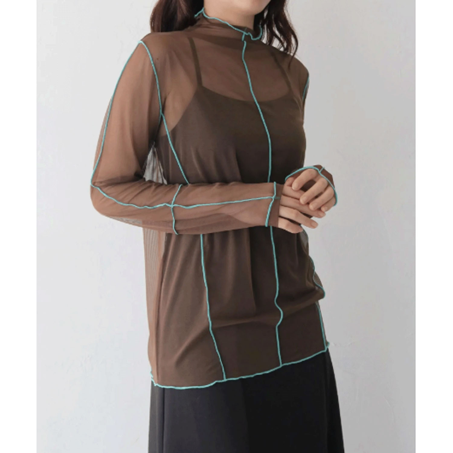 vingtrois 配色メロウスキントップス