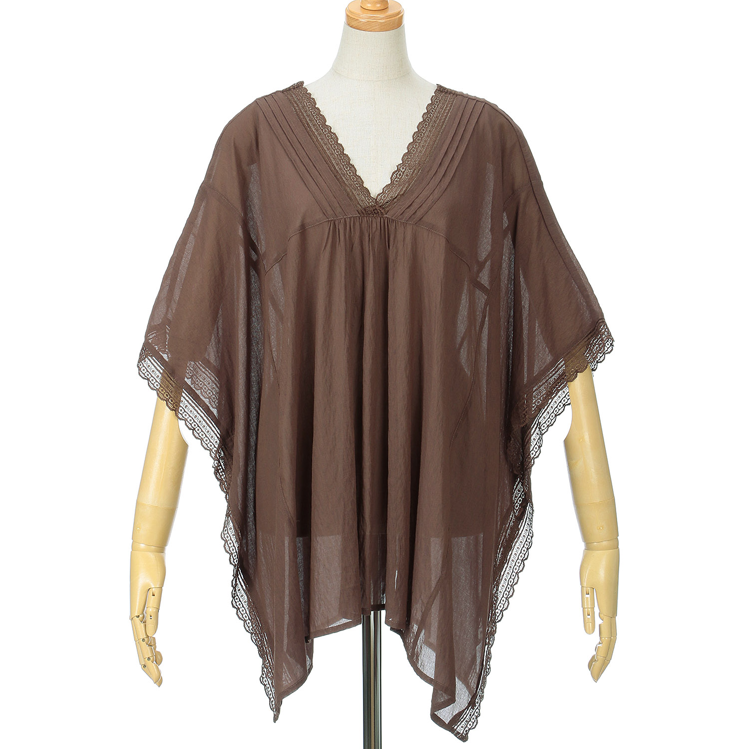 qout  T／R強撚気流染めブラウス - 画像1