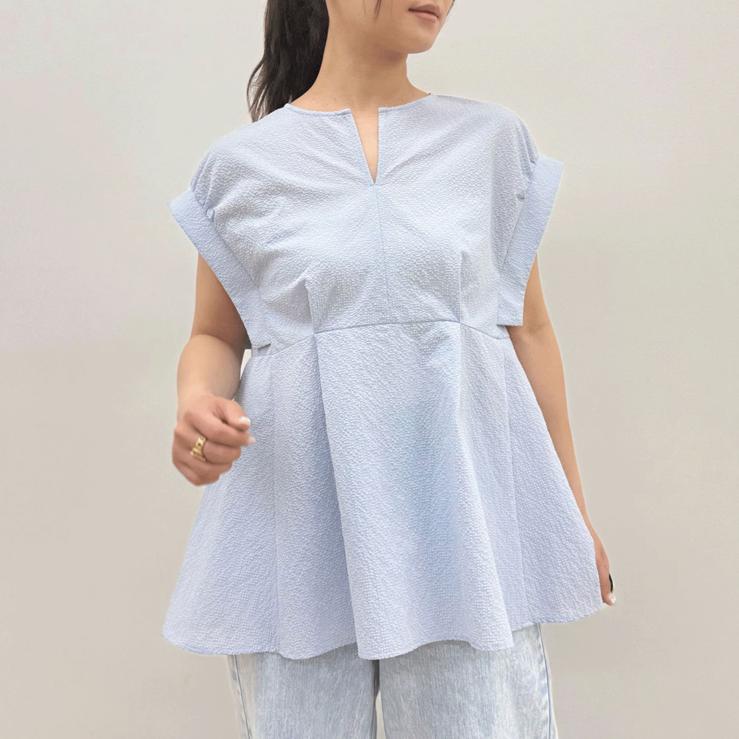 qout 2wayサッカーブラウス