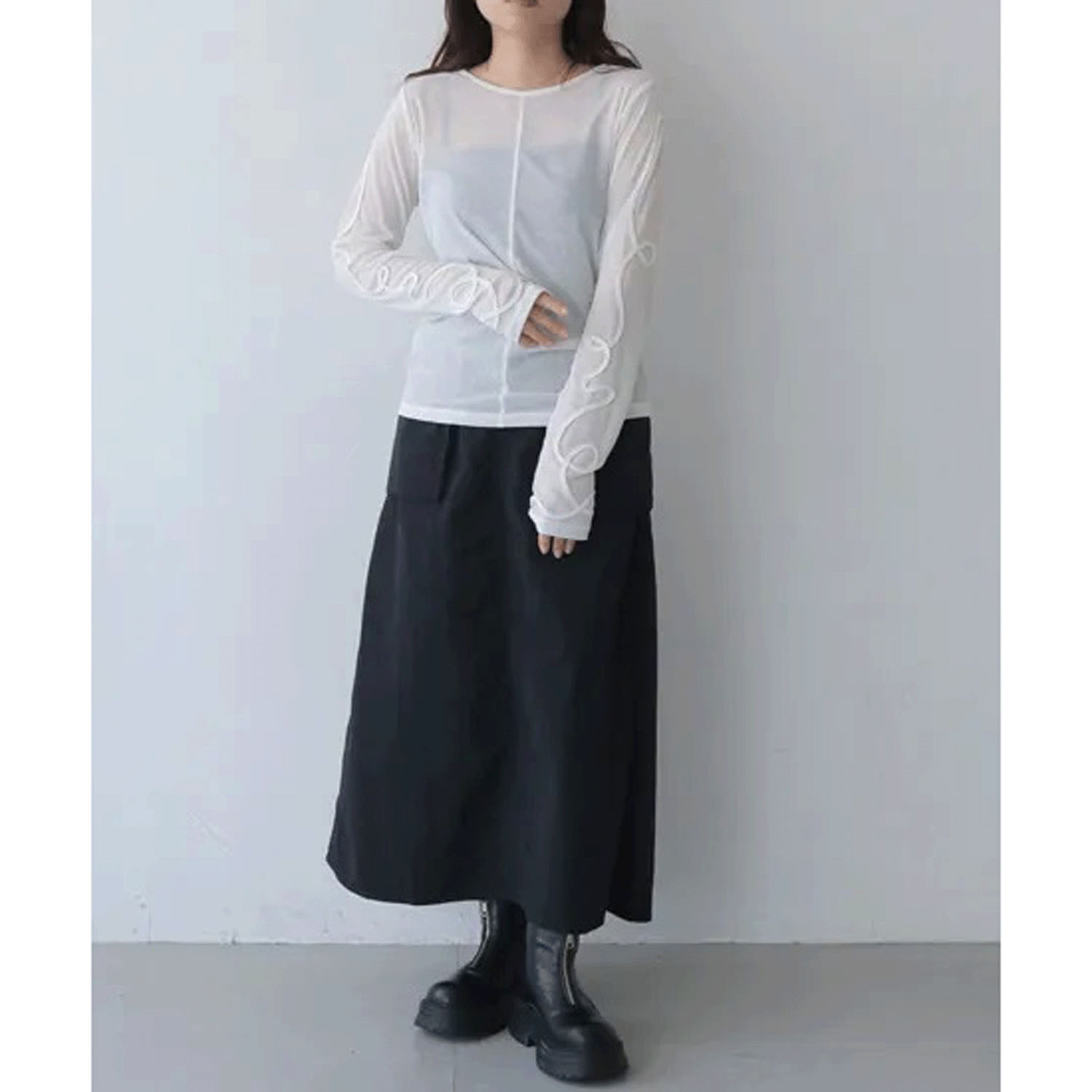 vingtrois  コード刺繍インナー - 画像8