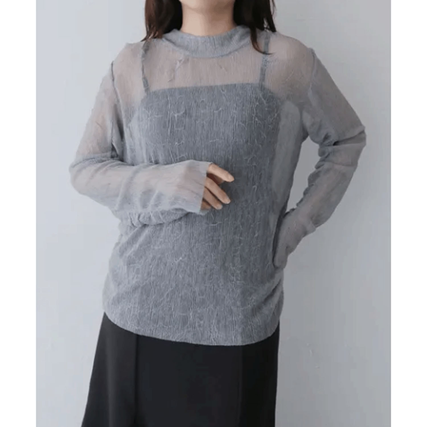 vingtrois シワ加工ギャザーインナー - 画像2