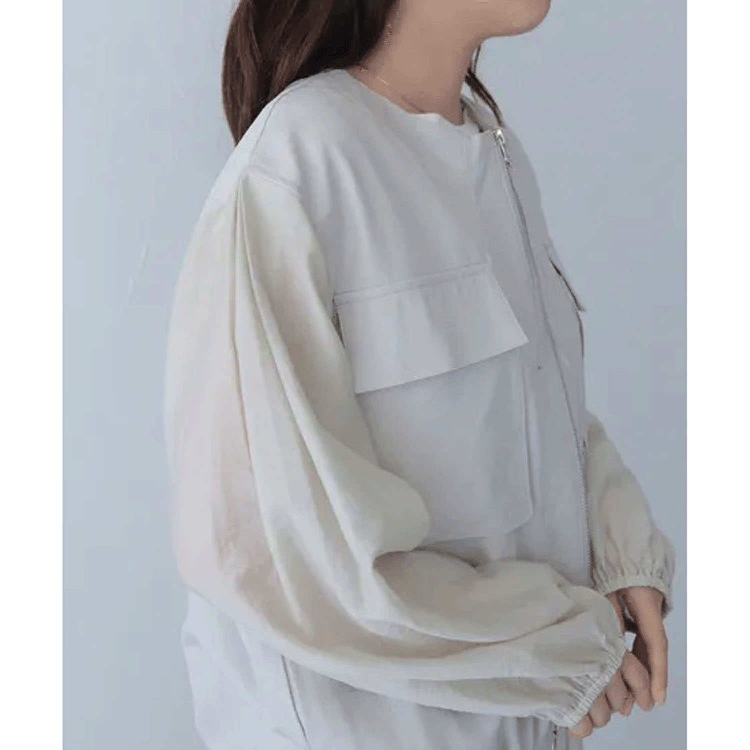 vingtrois リネンタッチブルゾン - 画像15