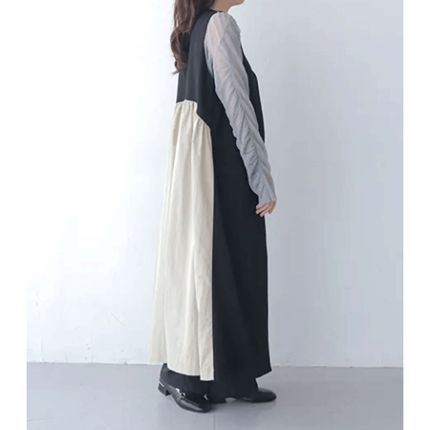 vingtrois 異素材ドッキングジャンスカ - 画像9