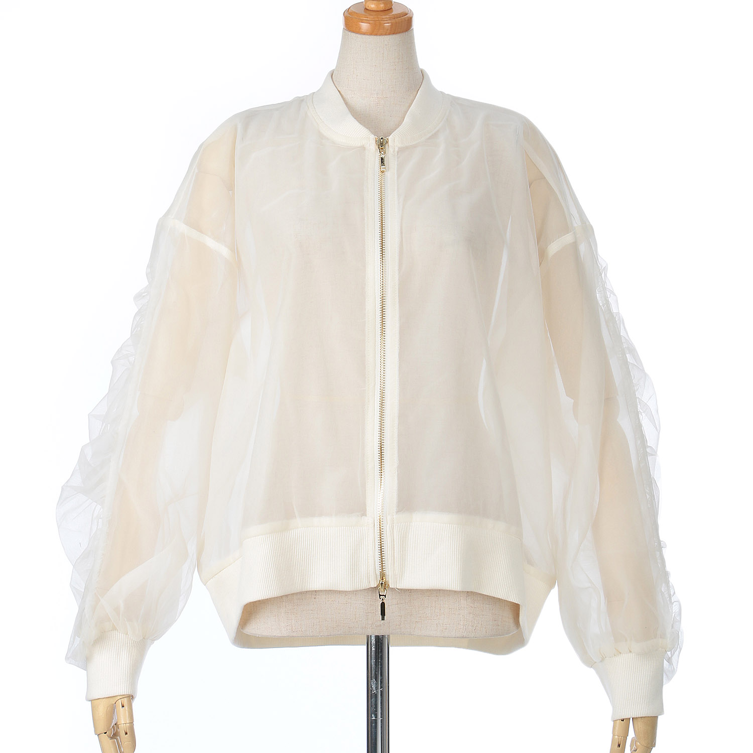 vingtrois  ソフトチュールブルゾン - 画像10